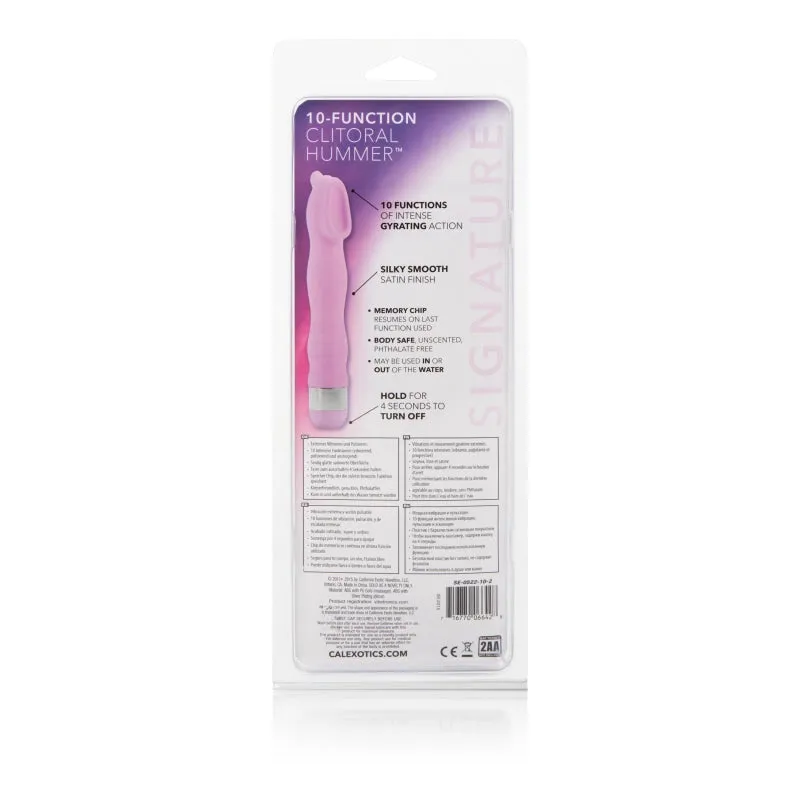 10 Functional Clitoral Hummer - Pink