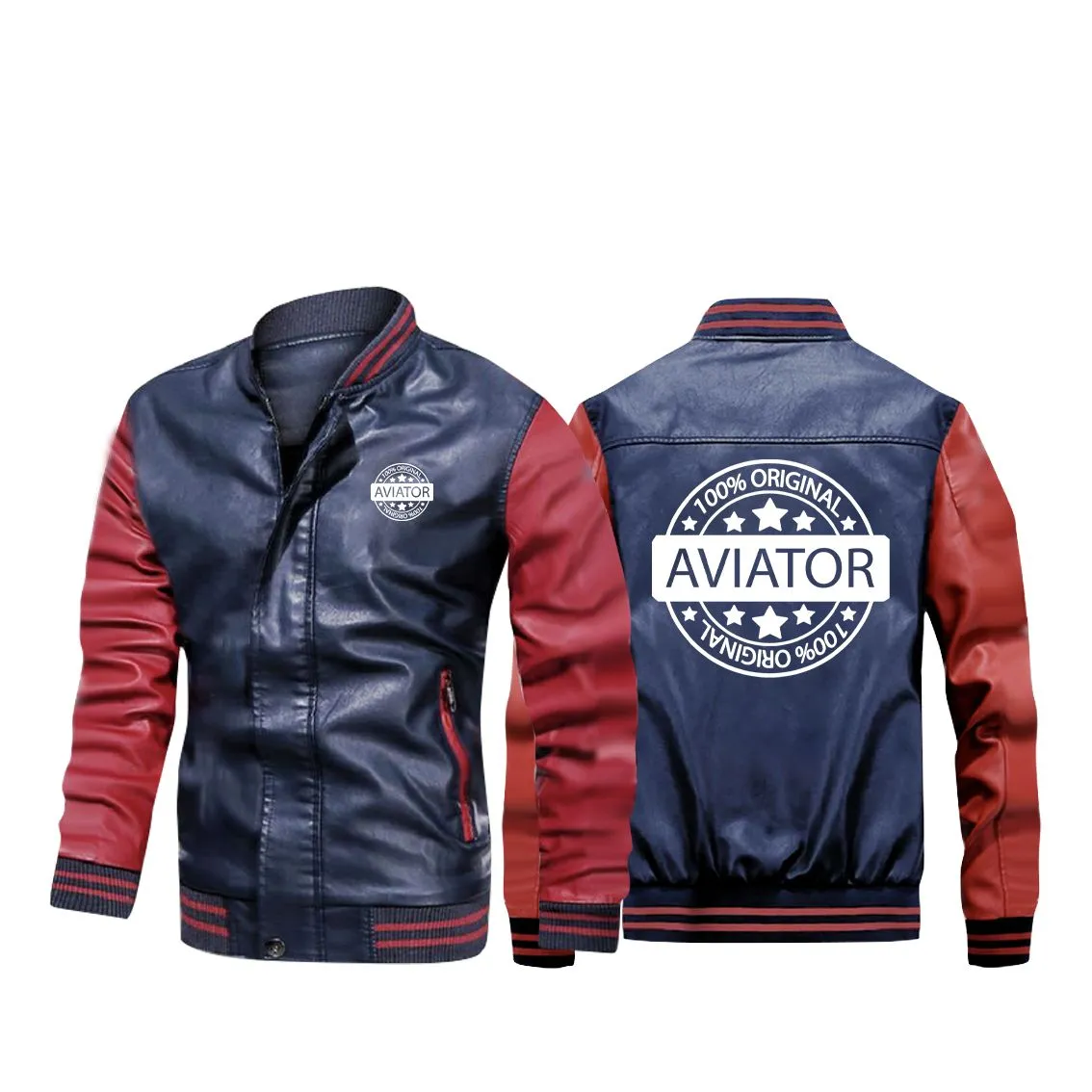 100 Original Aviator Designed Stylish Leather Bomber Jackets