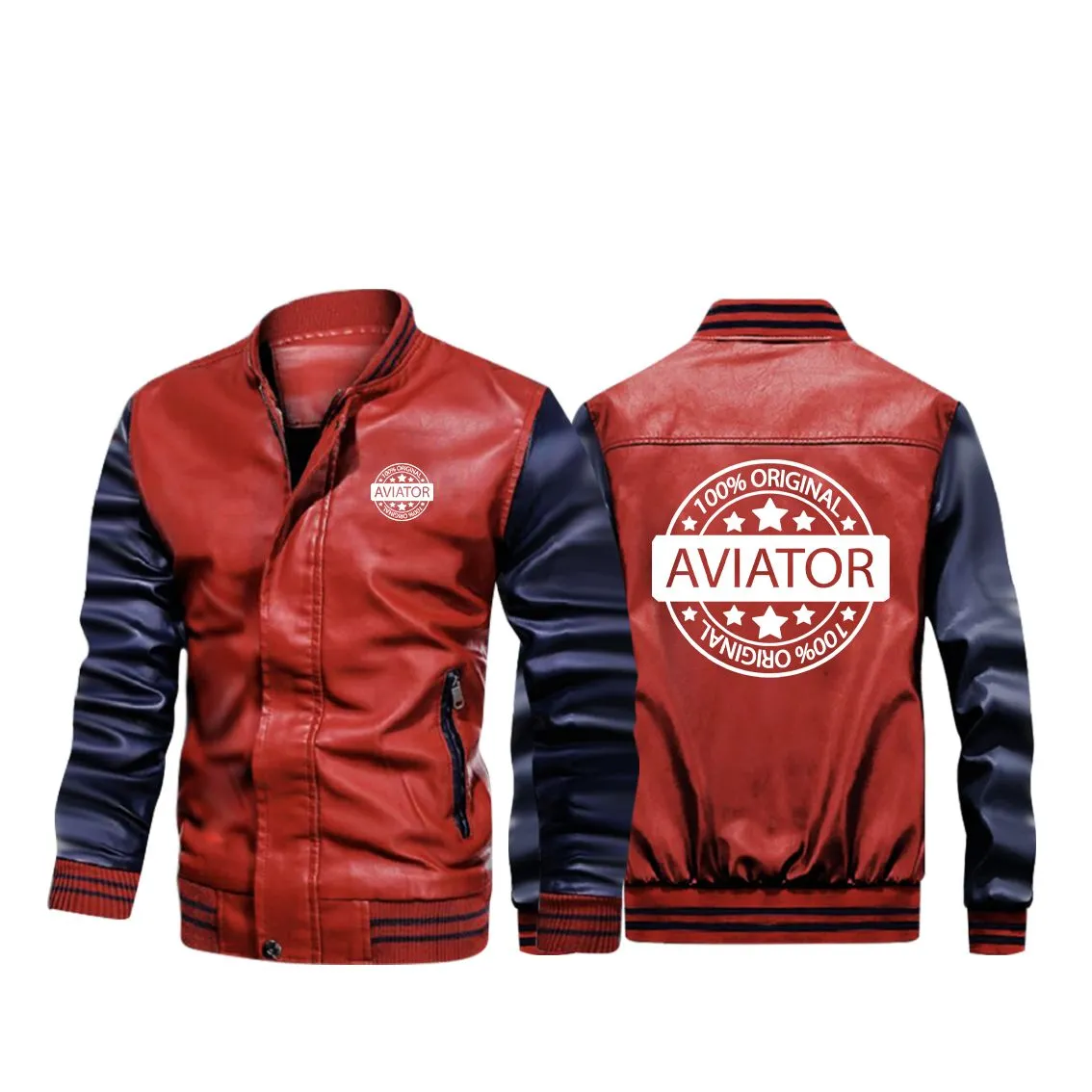 100 Original Aviator Designed Stylish Leather Bomber Jackets