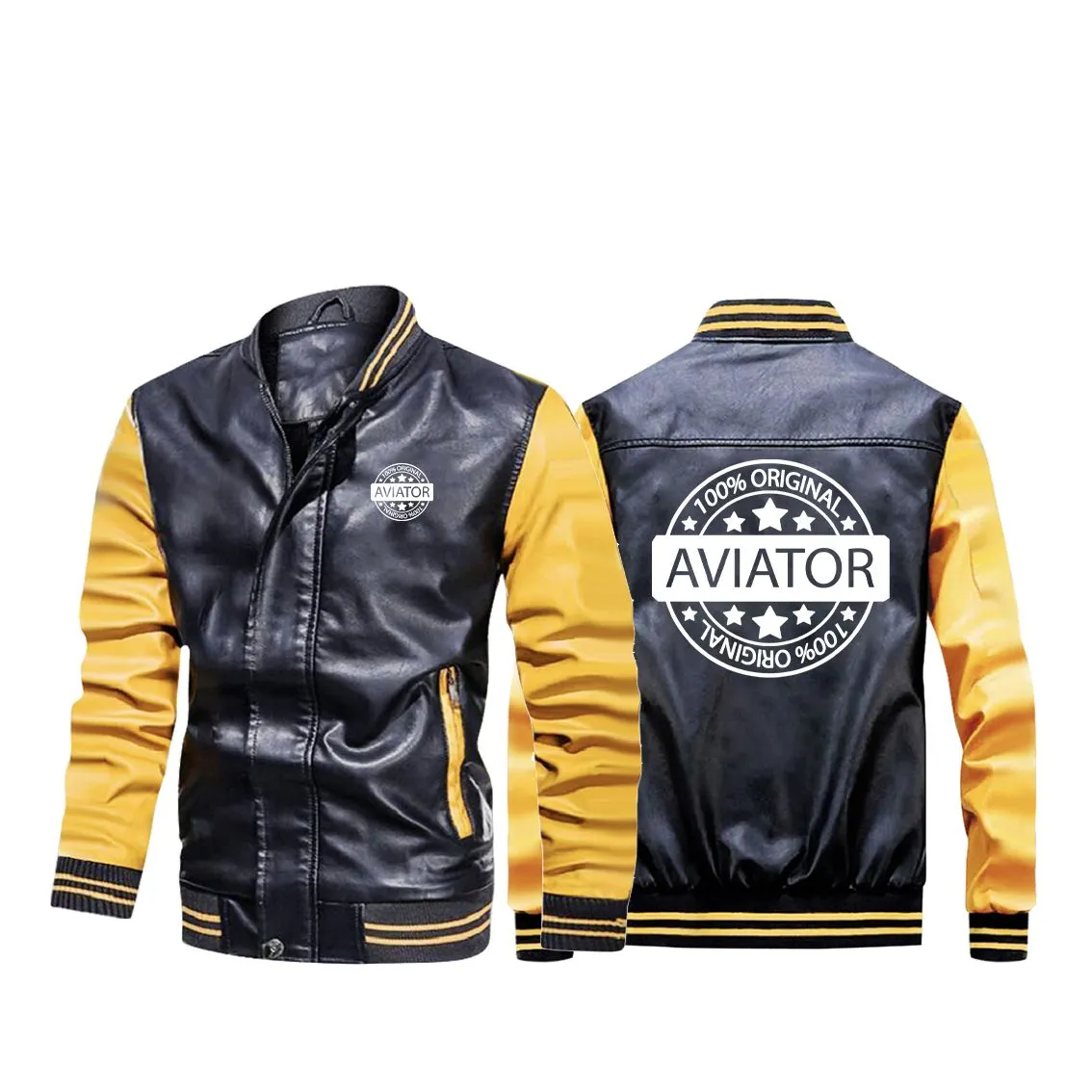 100 Original Aviator Designed Stylish Leather Bomber Jackets