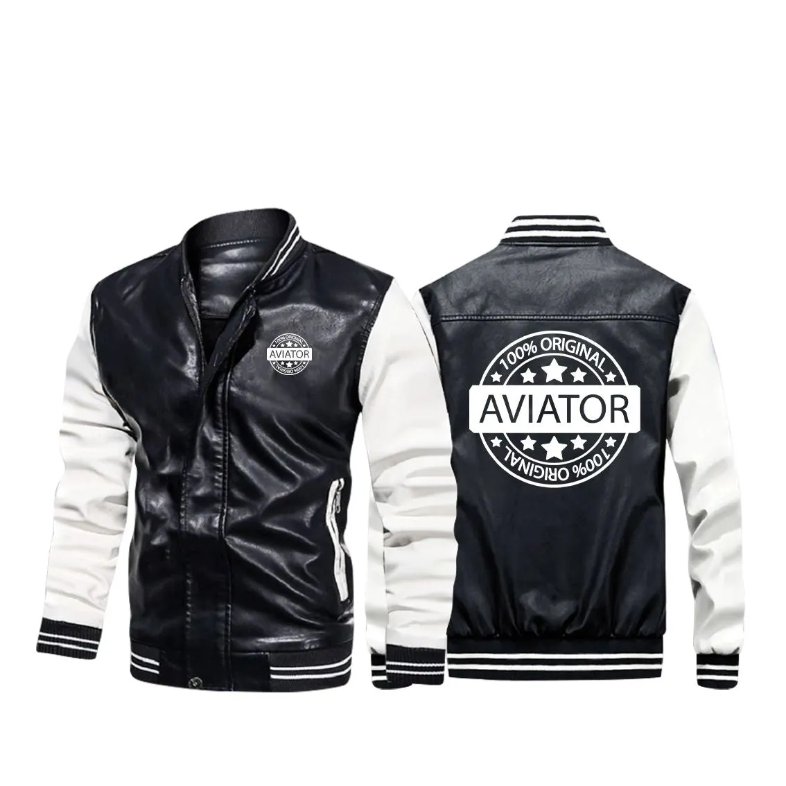 100 Original Aviator Designed Stylish Leather Bomber Jackets