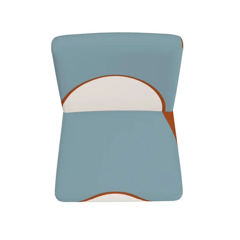 #166LDCC  utopian print modern chair