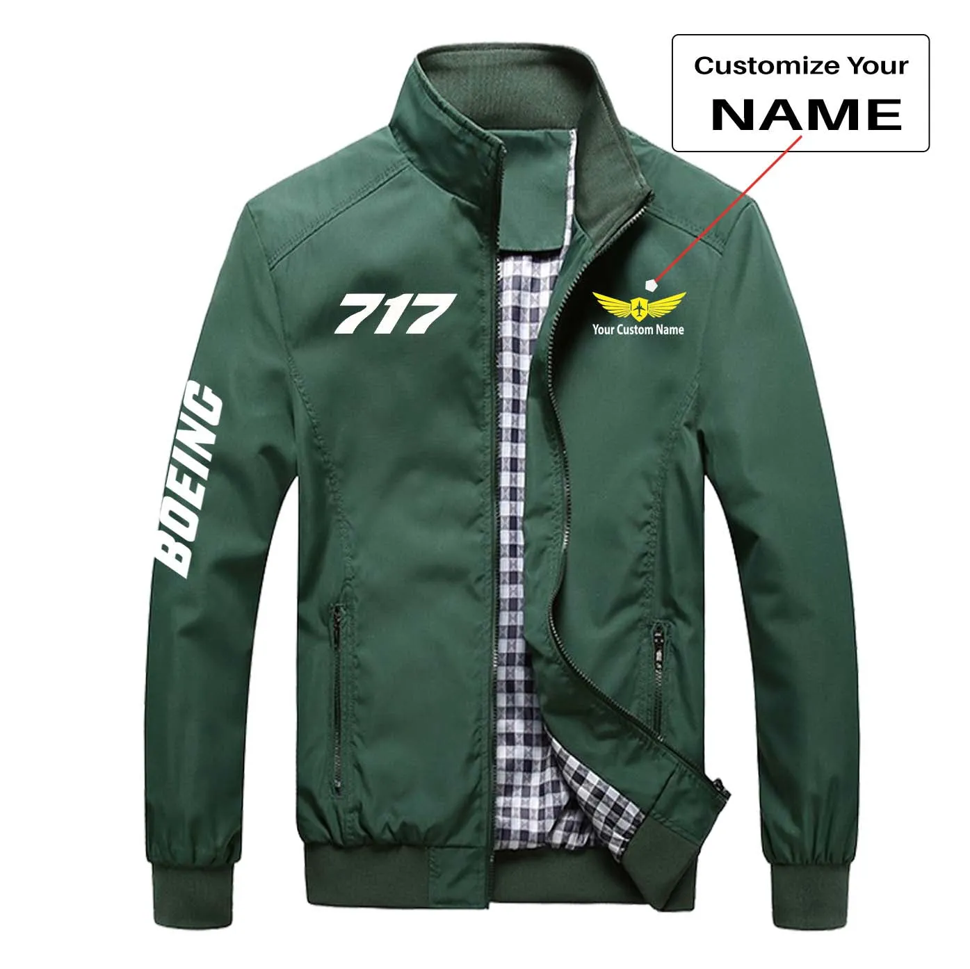 717 Flat Text Designed Stylish Jackets