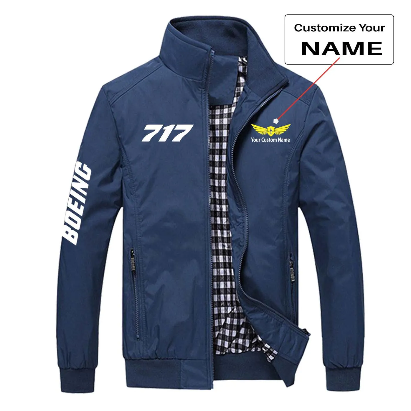 717 Flat Text Designed Stylish Jackets