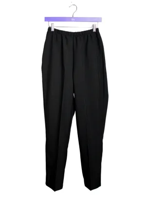 Adaptive Open Back Melange Texture Pants - Black