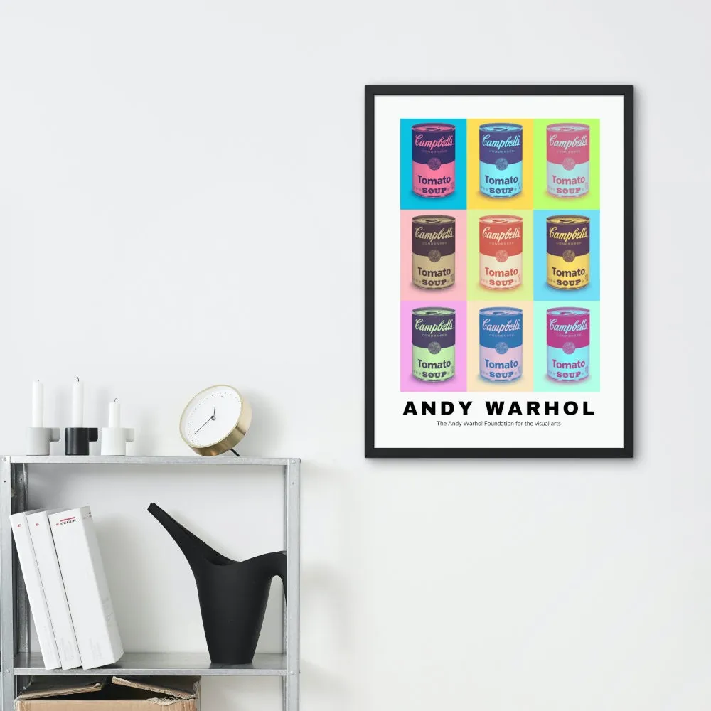 Andy Warhol Soup Poster PRINTABLE WALL ART, Andy Warhol Lithograph, Andy Warhol Print, Museum Poster, Vintage Food Poster, Pop Culture Wall Art Print