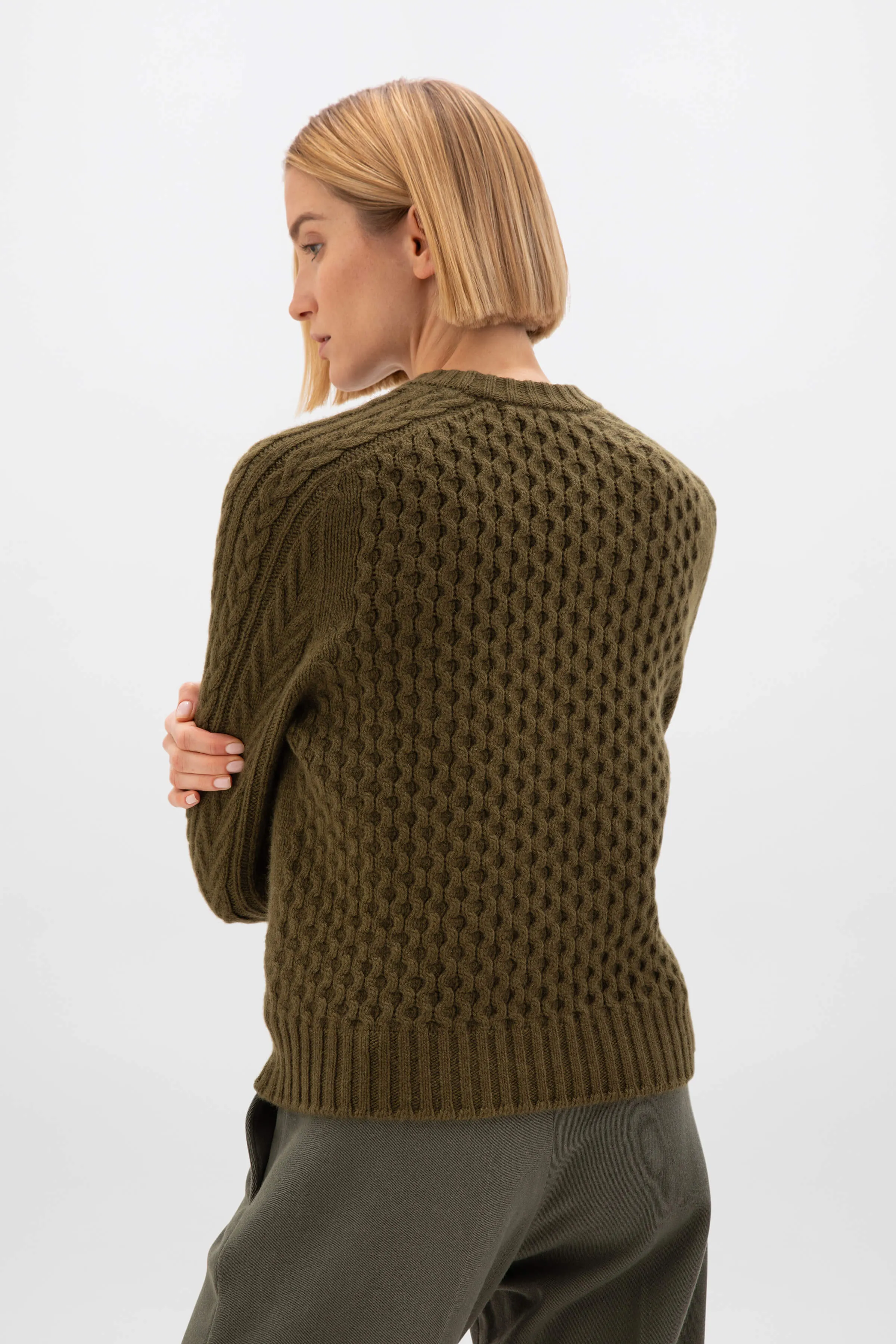 Aran Cable Cashmere Jumper