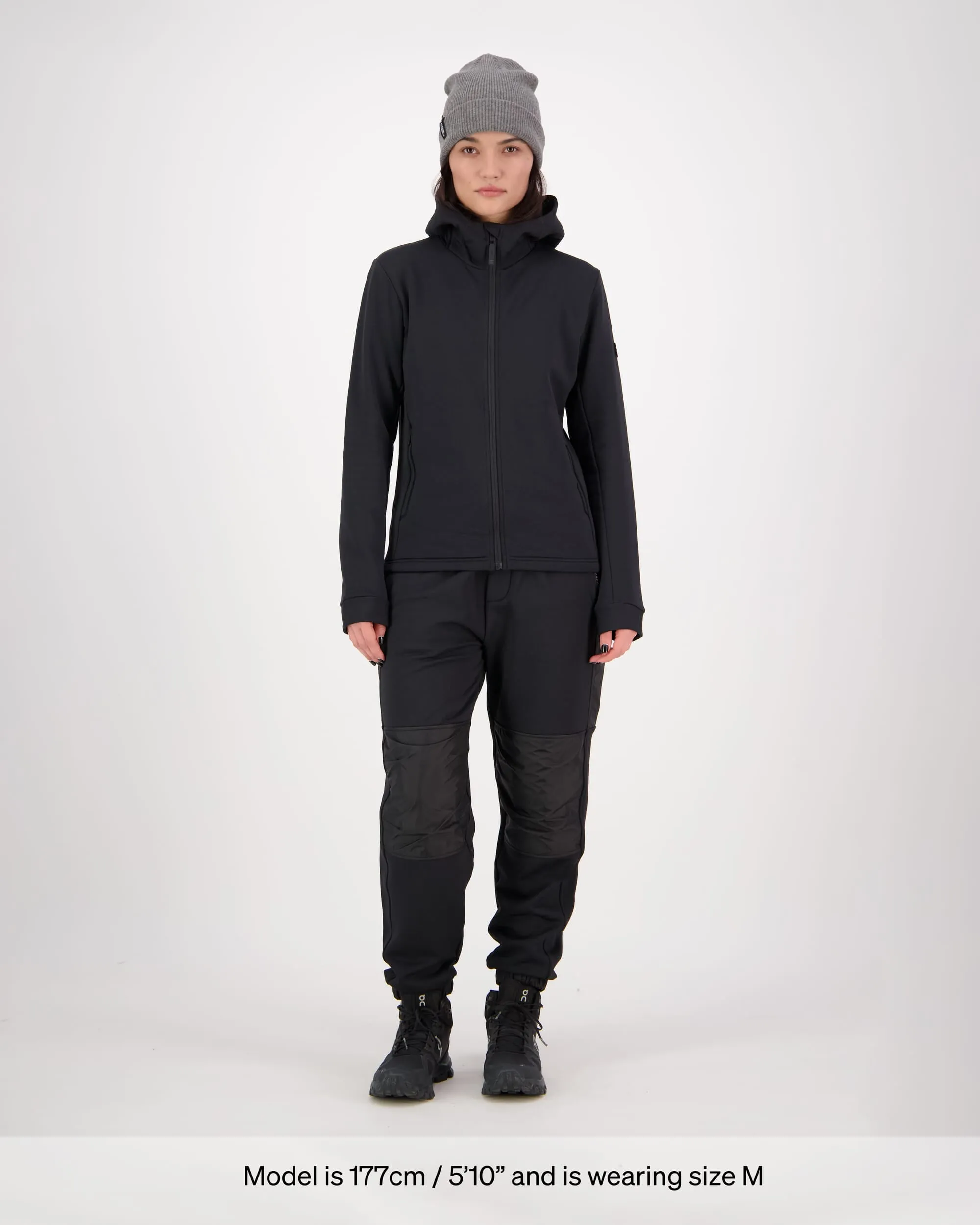 Arcadia Merino Fleece Hoody - Black