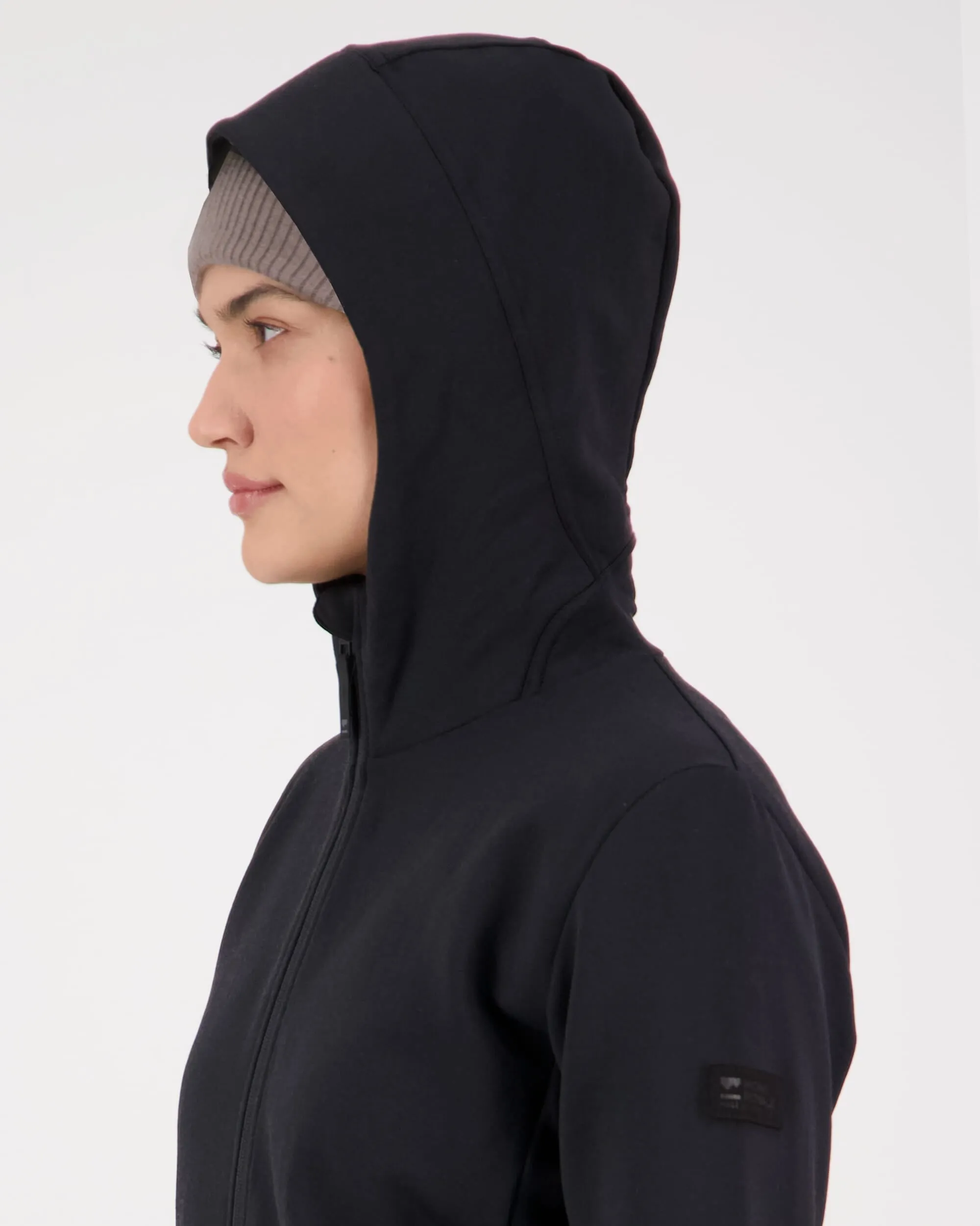 Arcadia Merino Fleece Hoody - Black