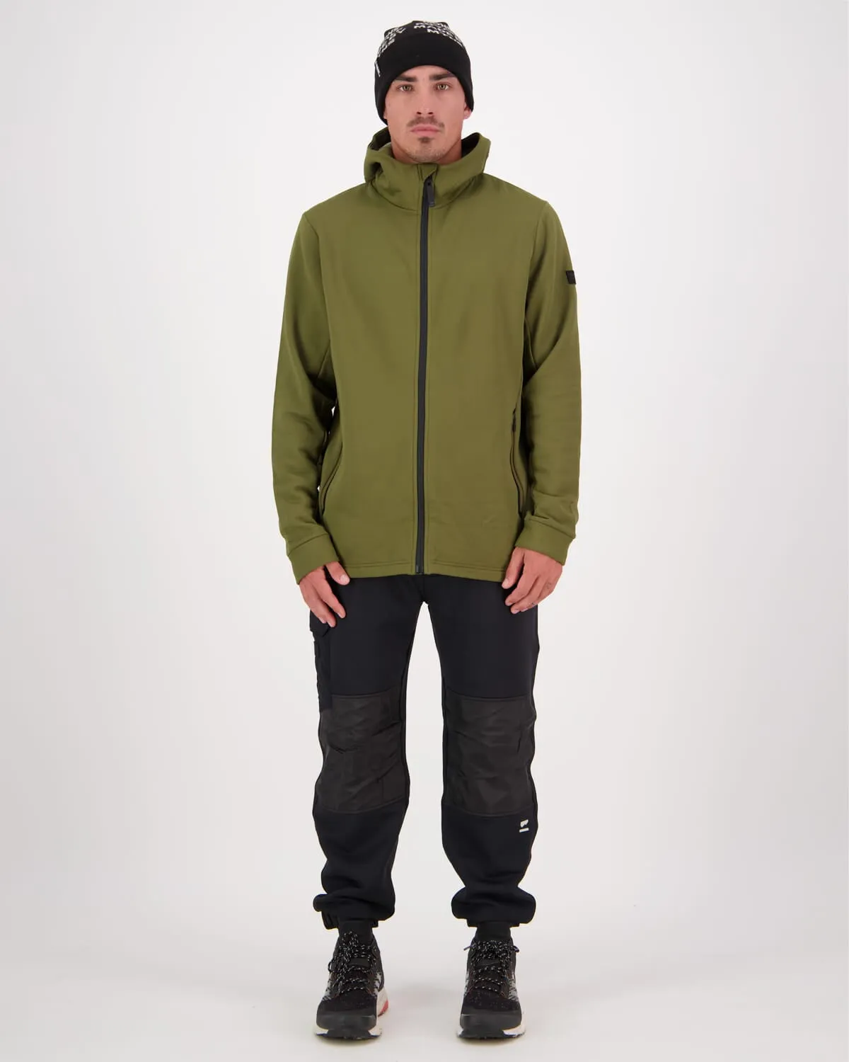 Arcadia Merino Fleece Hoody - Dark Olive