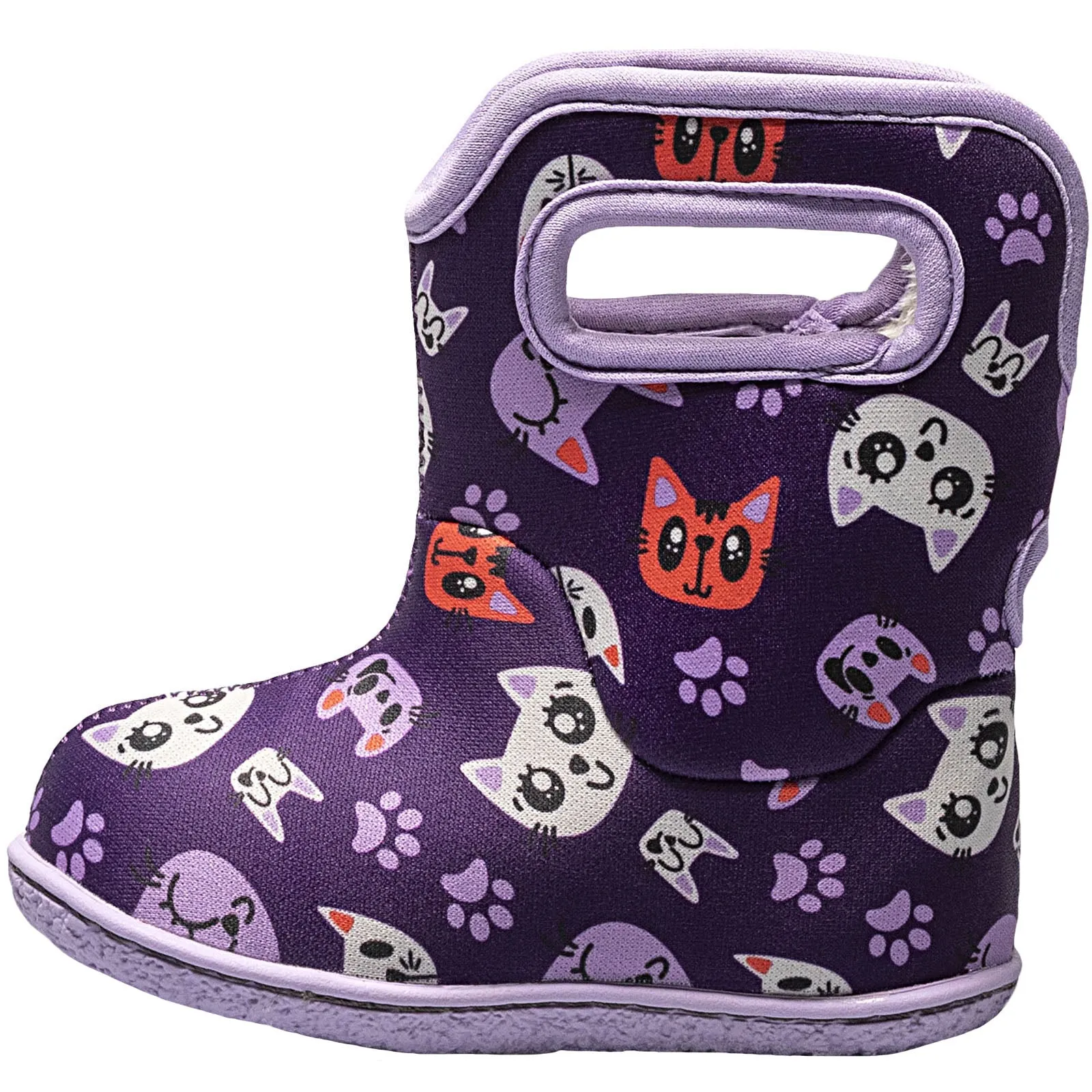 Baby BOGS Kitties Waterproof Rain Boots - Purple