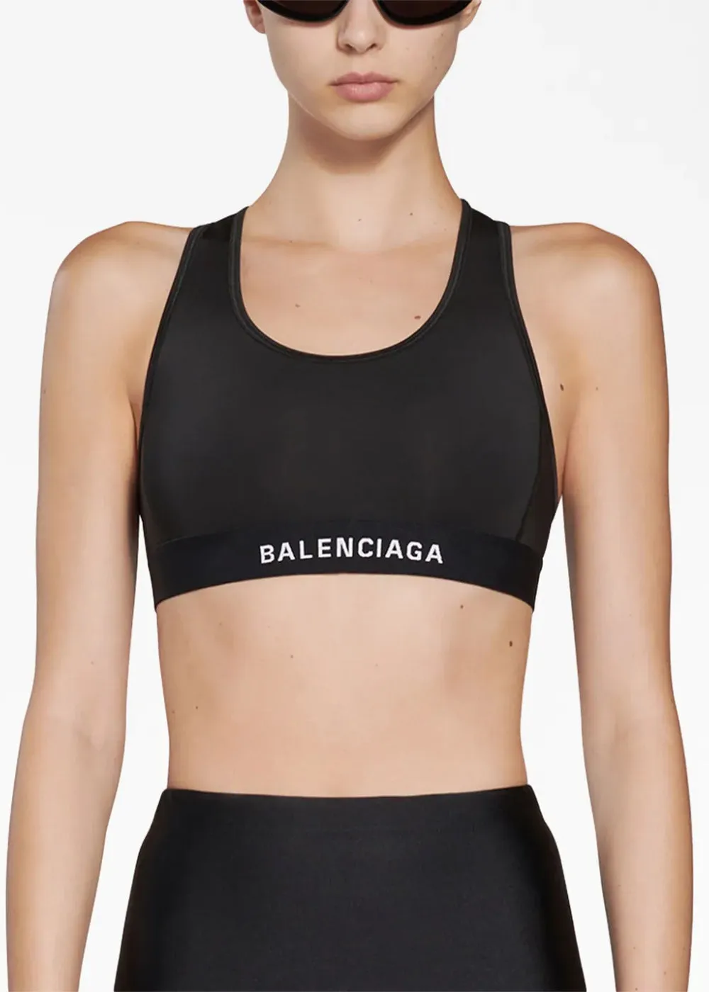 Black Athletic Sporty Bra