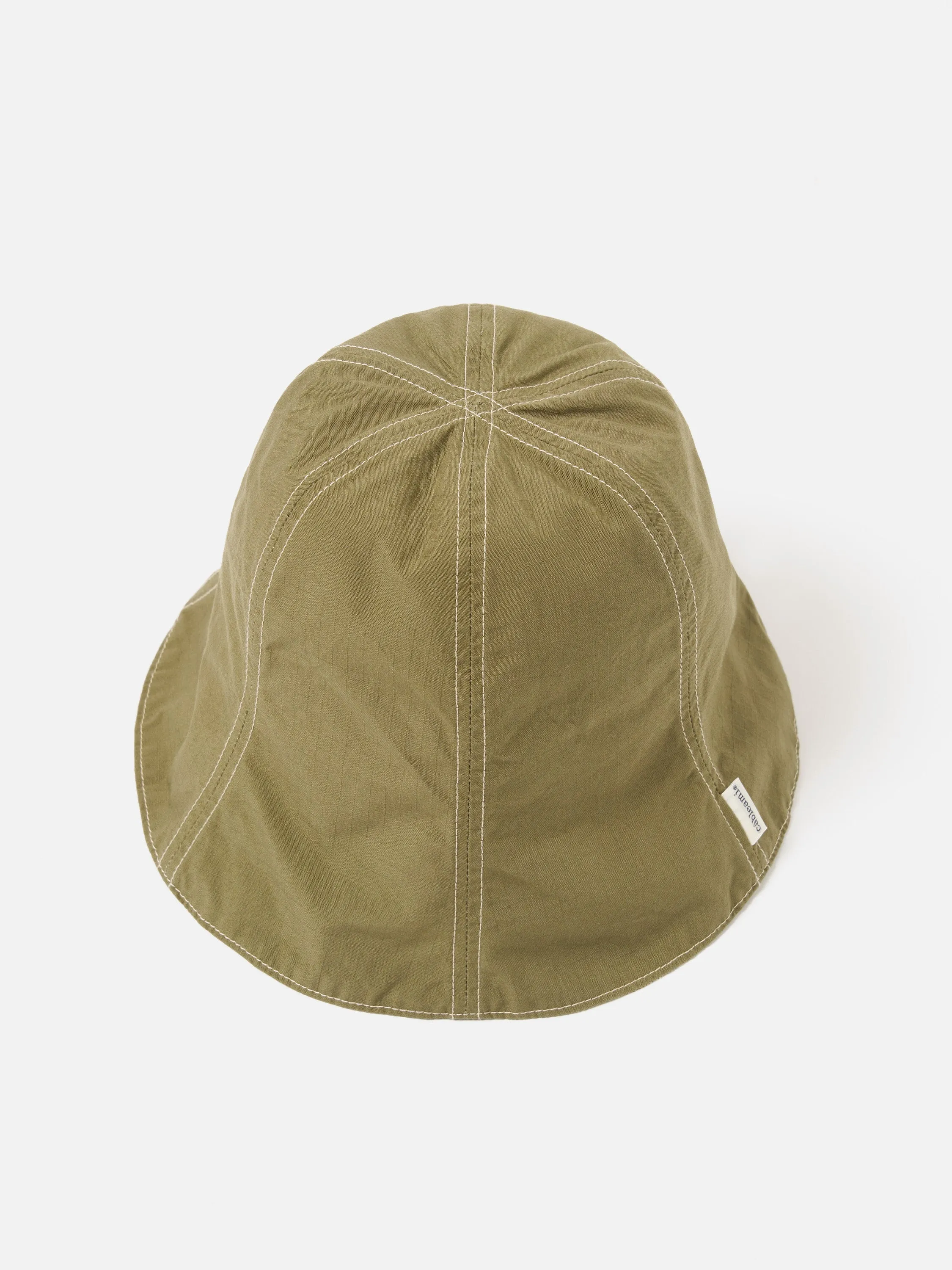 cableami® Reversible Tulip Hat in Olive/Beige Check Ripstop/Cordura