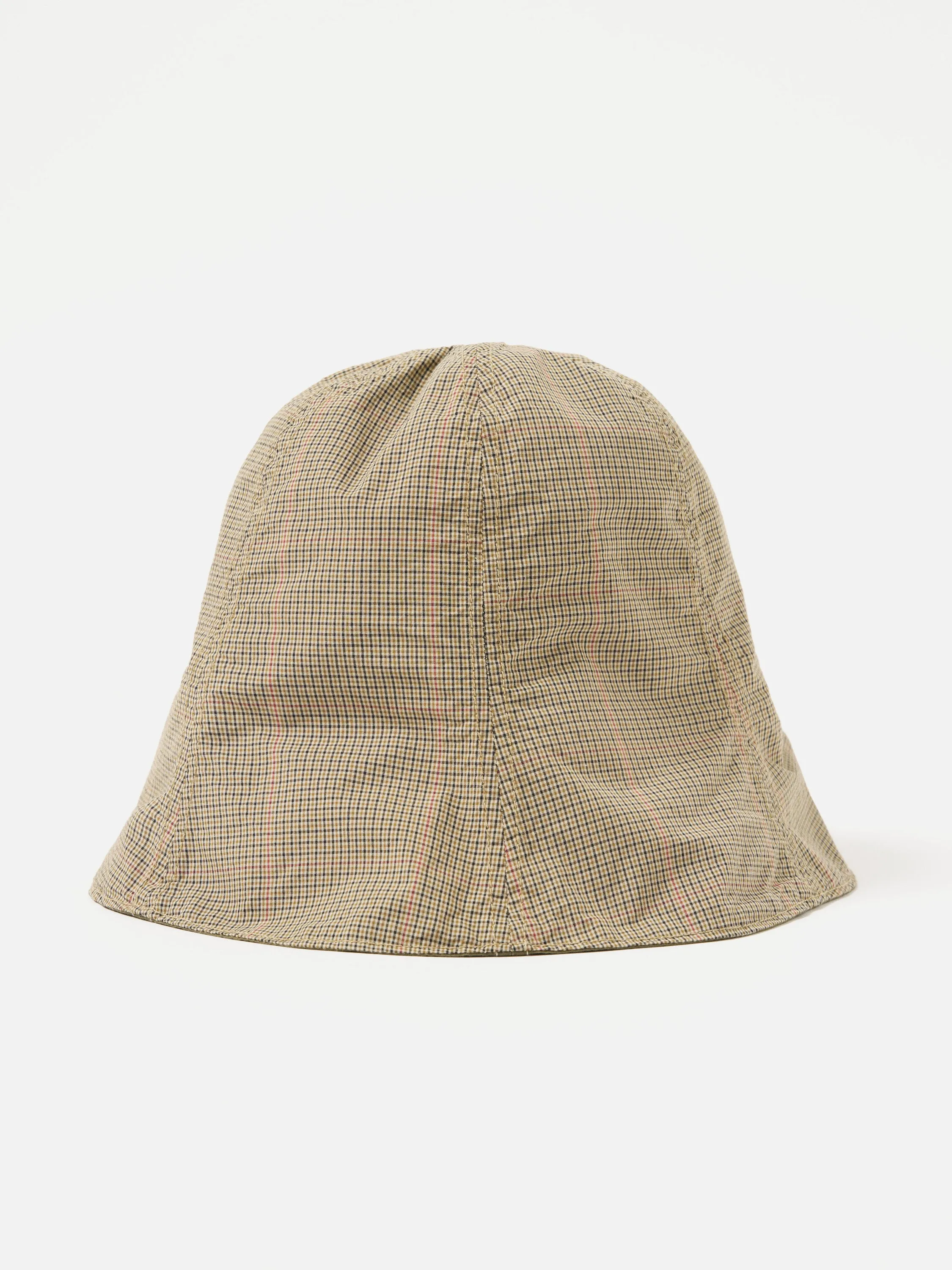 cableami® Reversible Tulip Hat in Olive/Beige Check Ripstop/Cordura