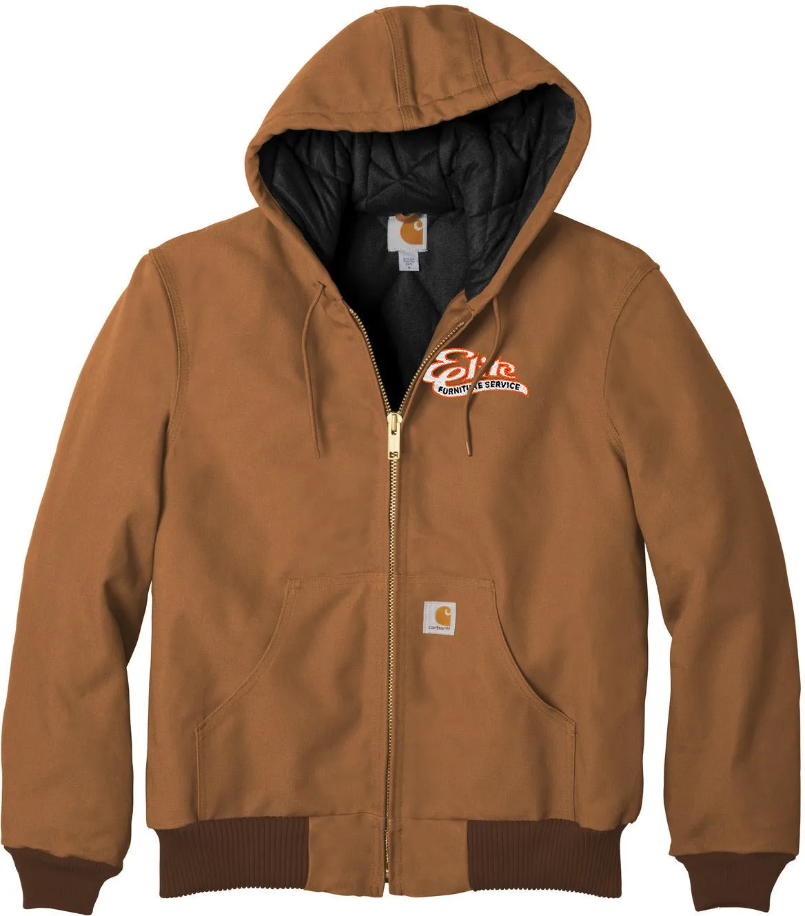 Carhartt Quilted-Flannel-Lined Duck Active Jacket