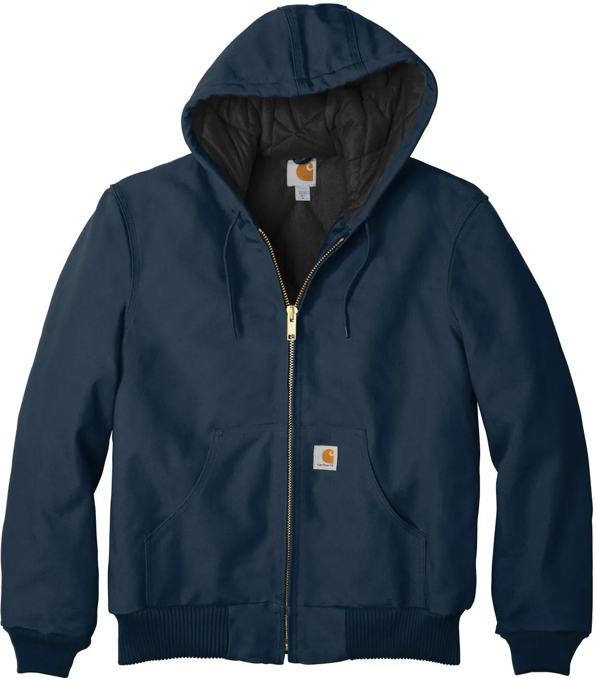 Carhartt Quilted-Flannel-Lined Duck Active Jacket