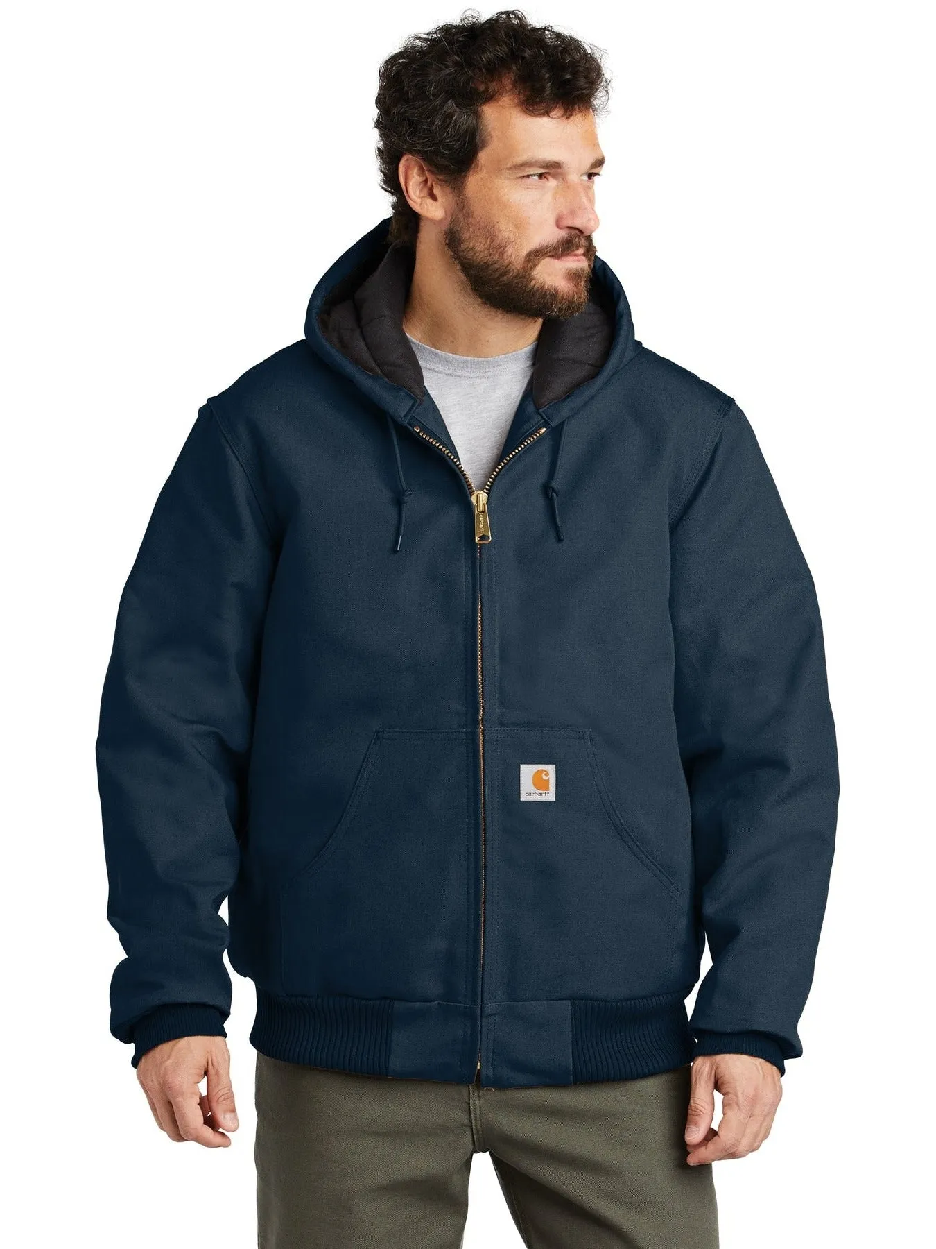 Carhartt Quilted-Flannel-Lined Duck Active Jacket