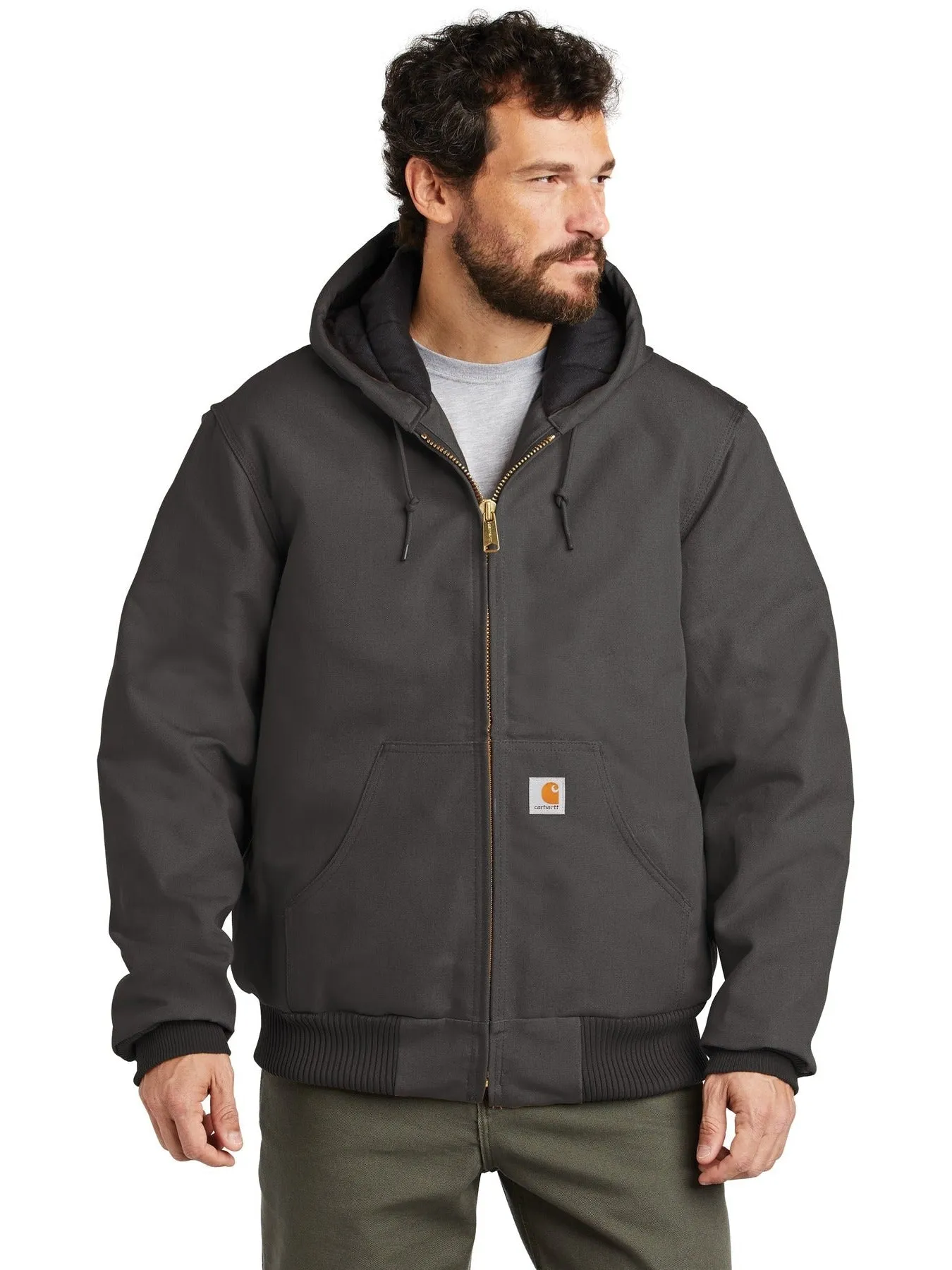 Carhartt Quilted-Flannel-Lined Duck Active Jacket