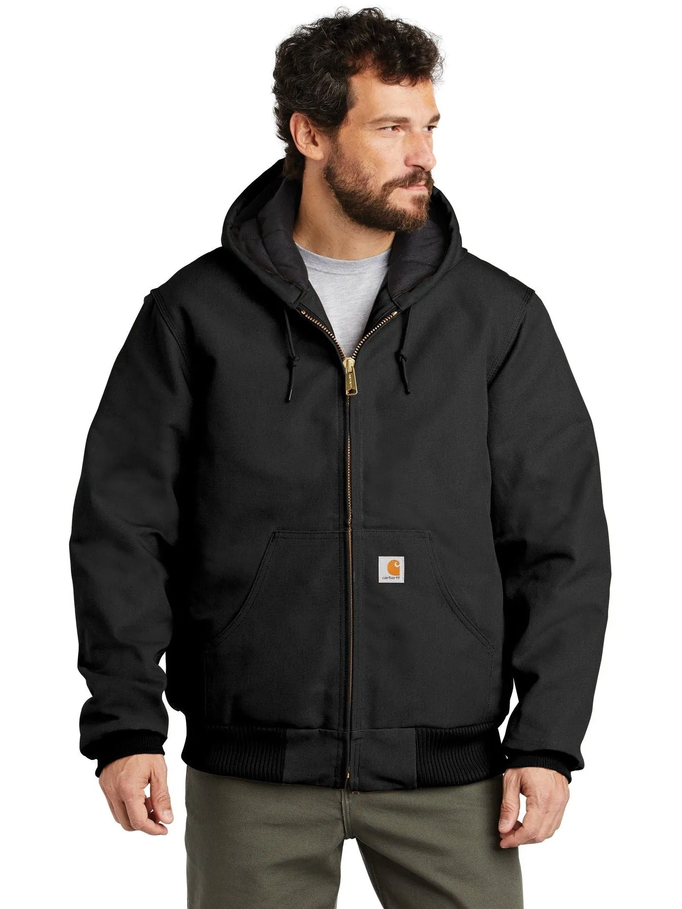 Carhartt Quilted-Flannel-Lined Duck Active Jacket