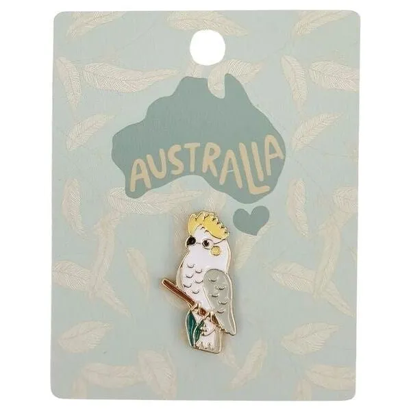 Cockatoo Memento Pin