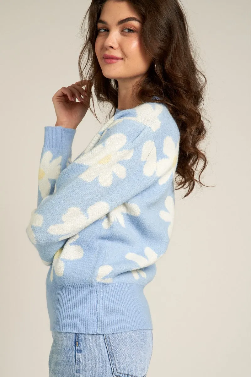 COZY FLOWER SWEATER