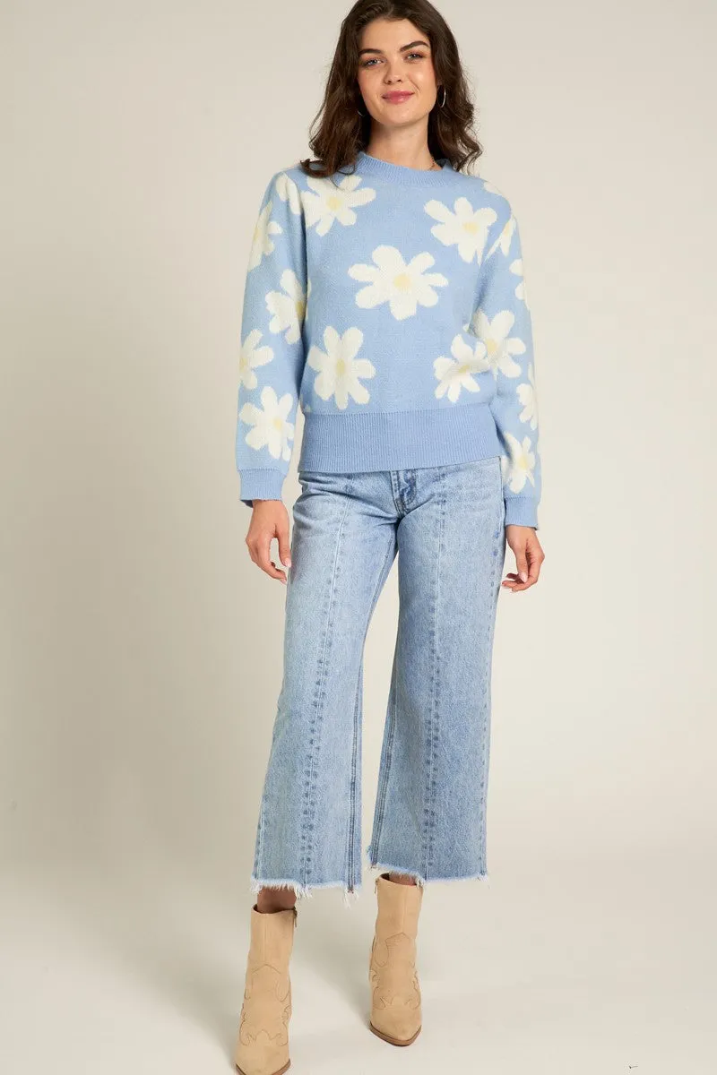 COZY FLOWER SWEATER