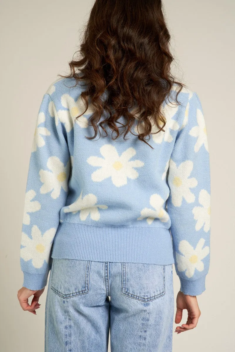 COZY FLOWER SWEATER