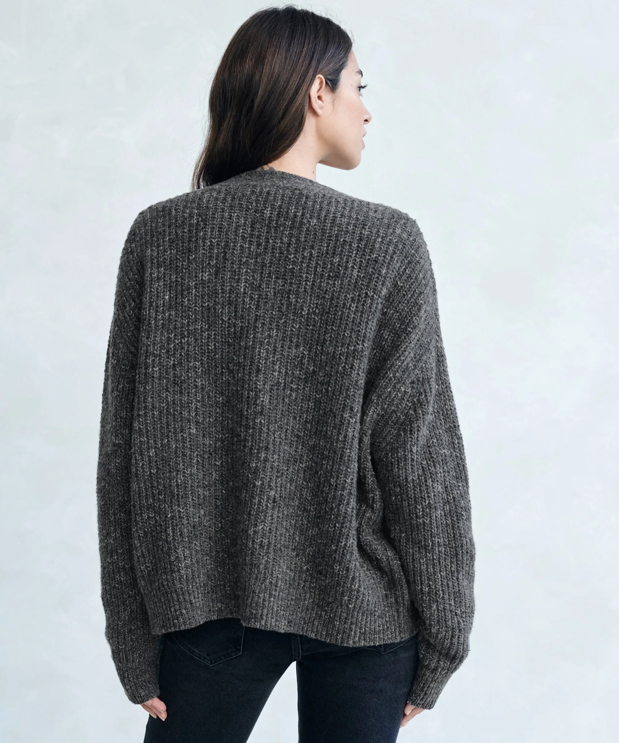 Cropped Cashmere Cocoon Cardigan