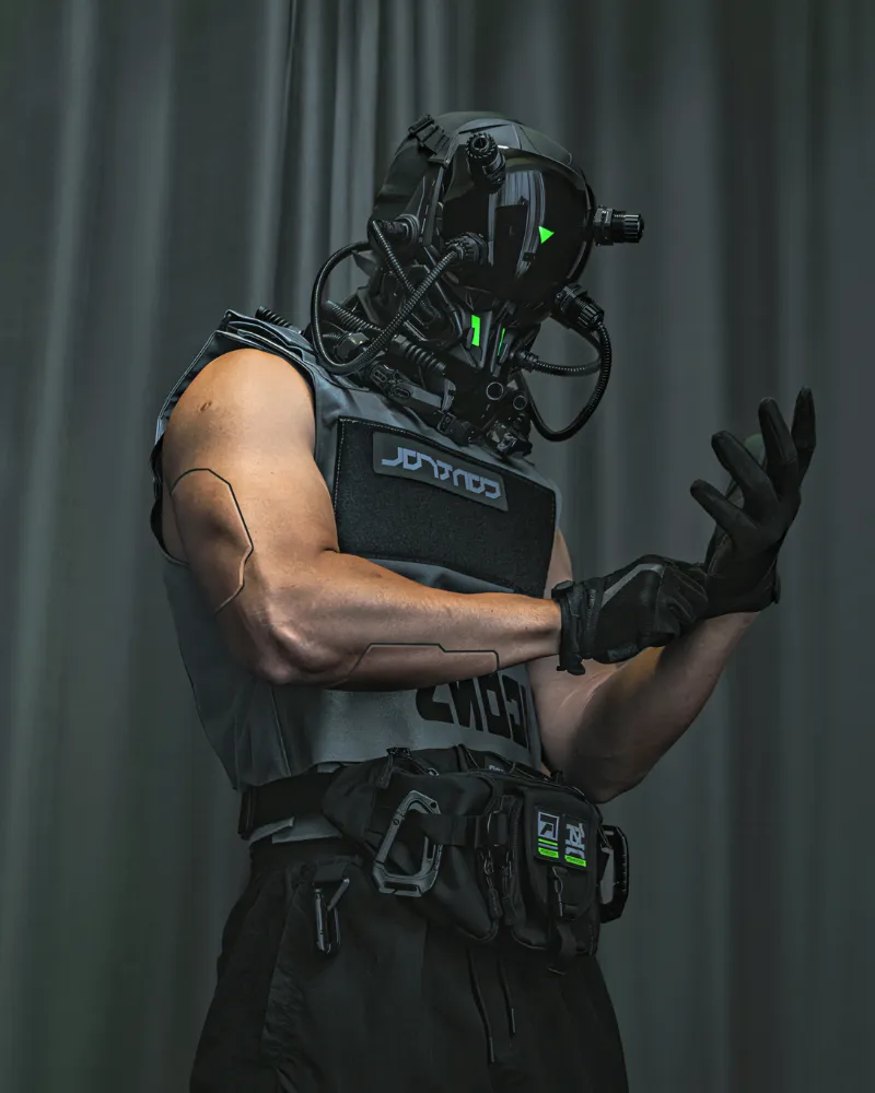 Cyberpunk PA Functional Helmet Mask