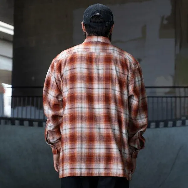 Dickies Skateboarding Ronnie Sandoval Brushed Flannel Shirt Burnt Ombre Plaid