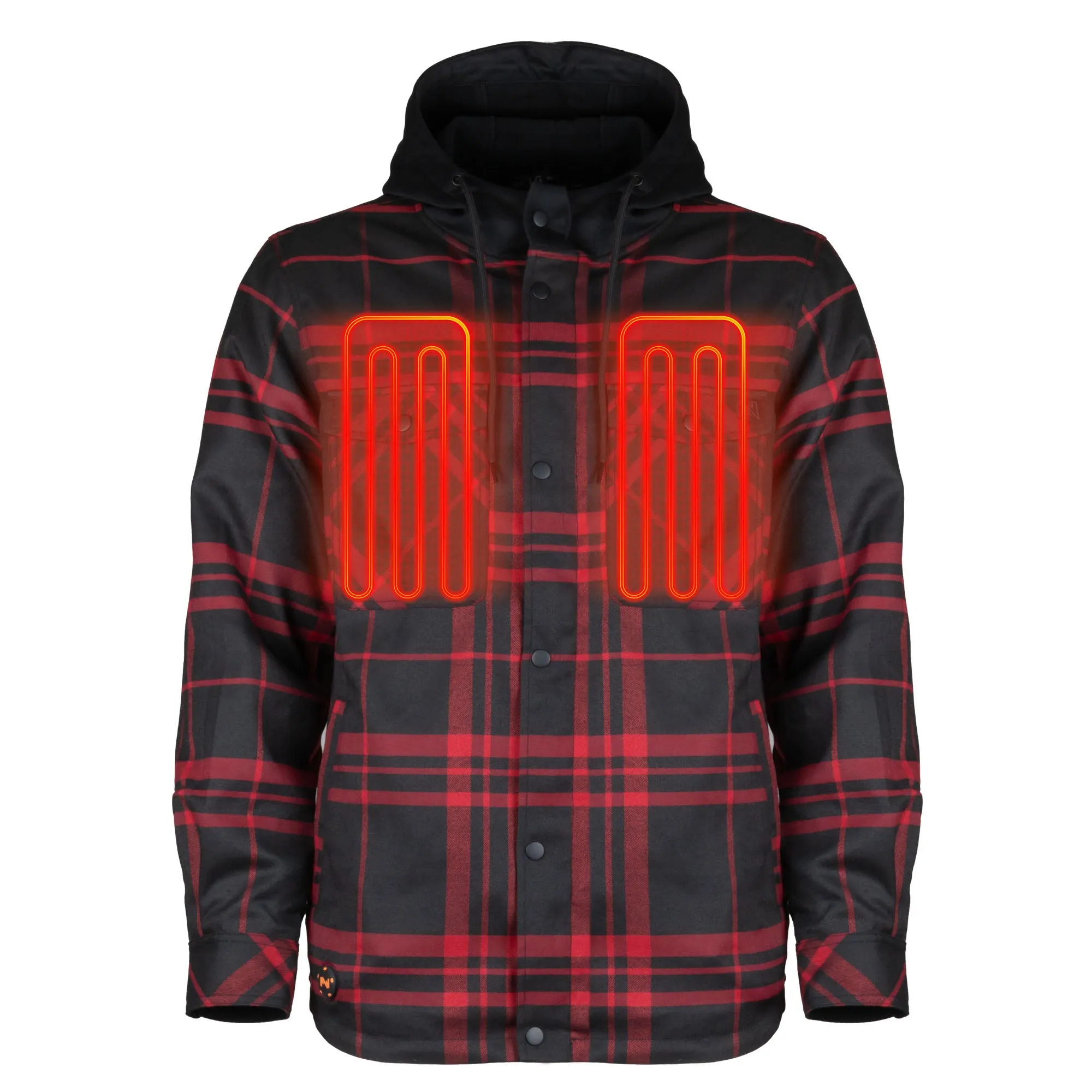 Flannel Hoodie Heated Jacket Men’s