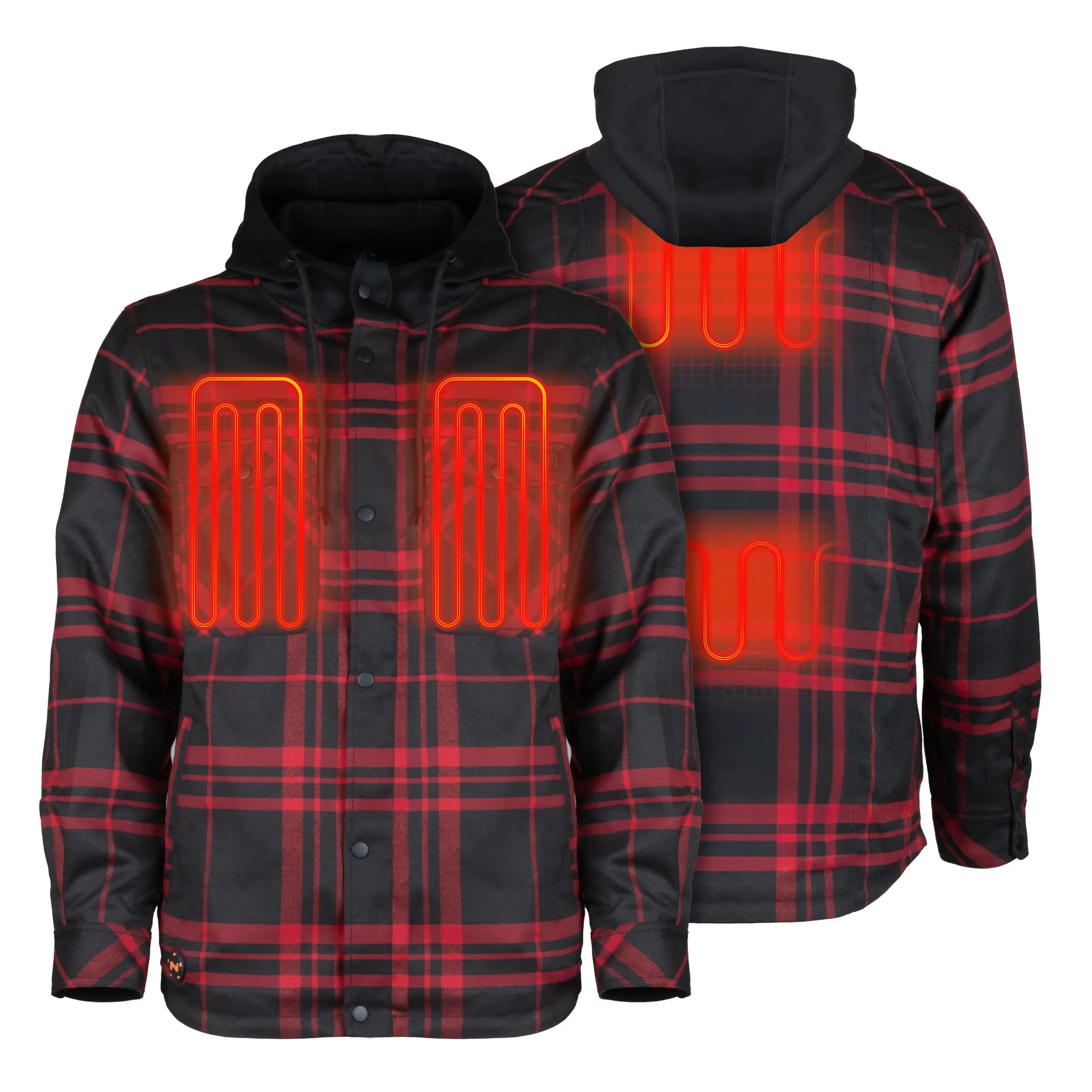 Flannel Hoodie Heated Jacket Men’s