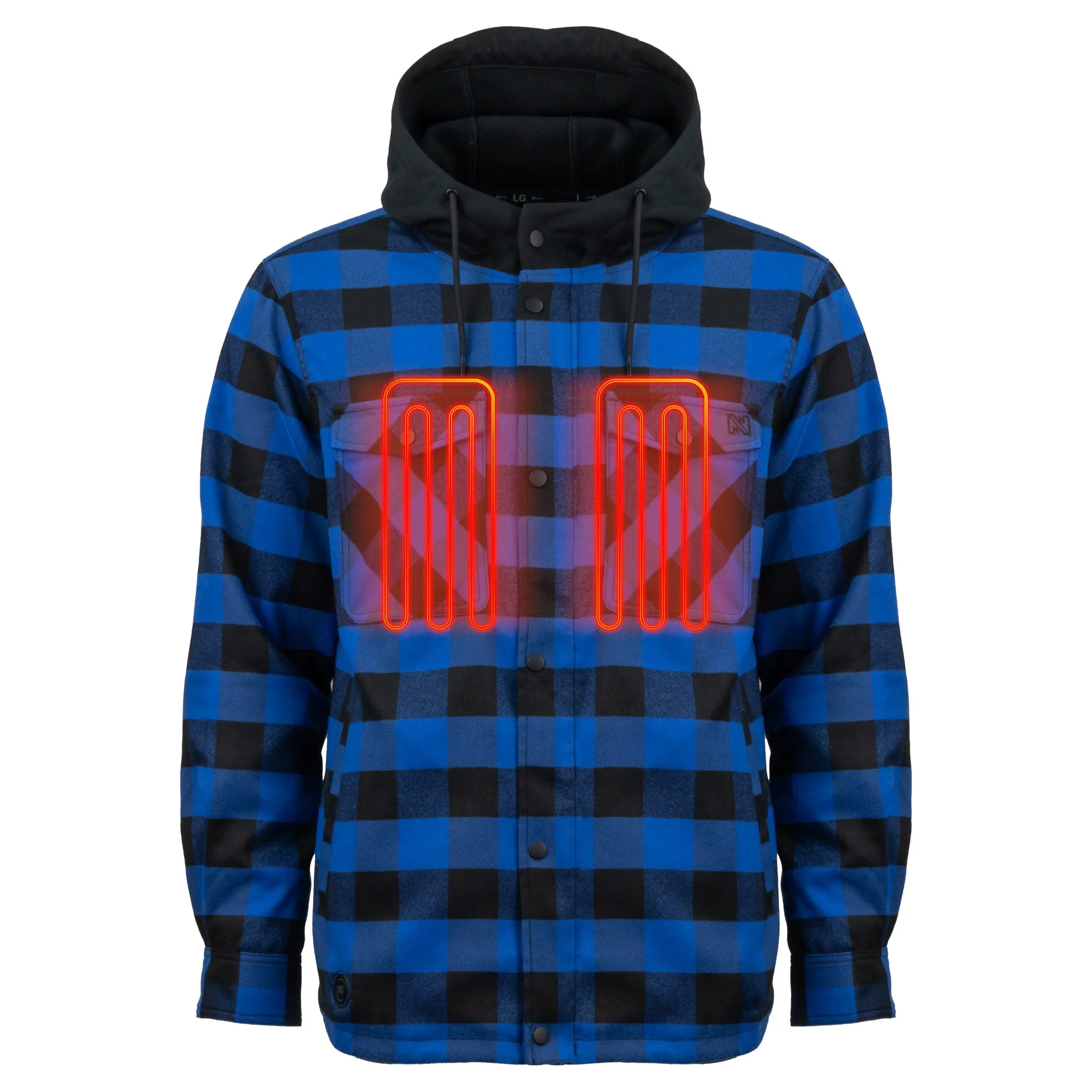 Flannel Hoodie Heated Jacket Men’s