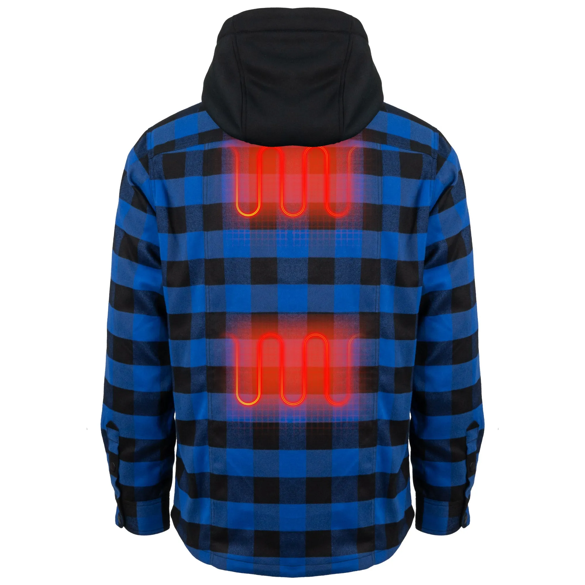 Flannel Hoodie Heated Jacket Men’s