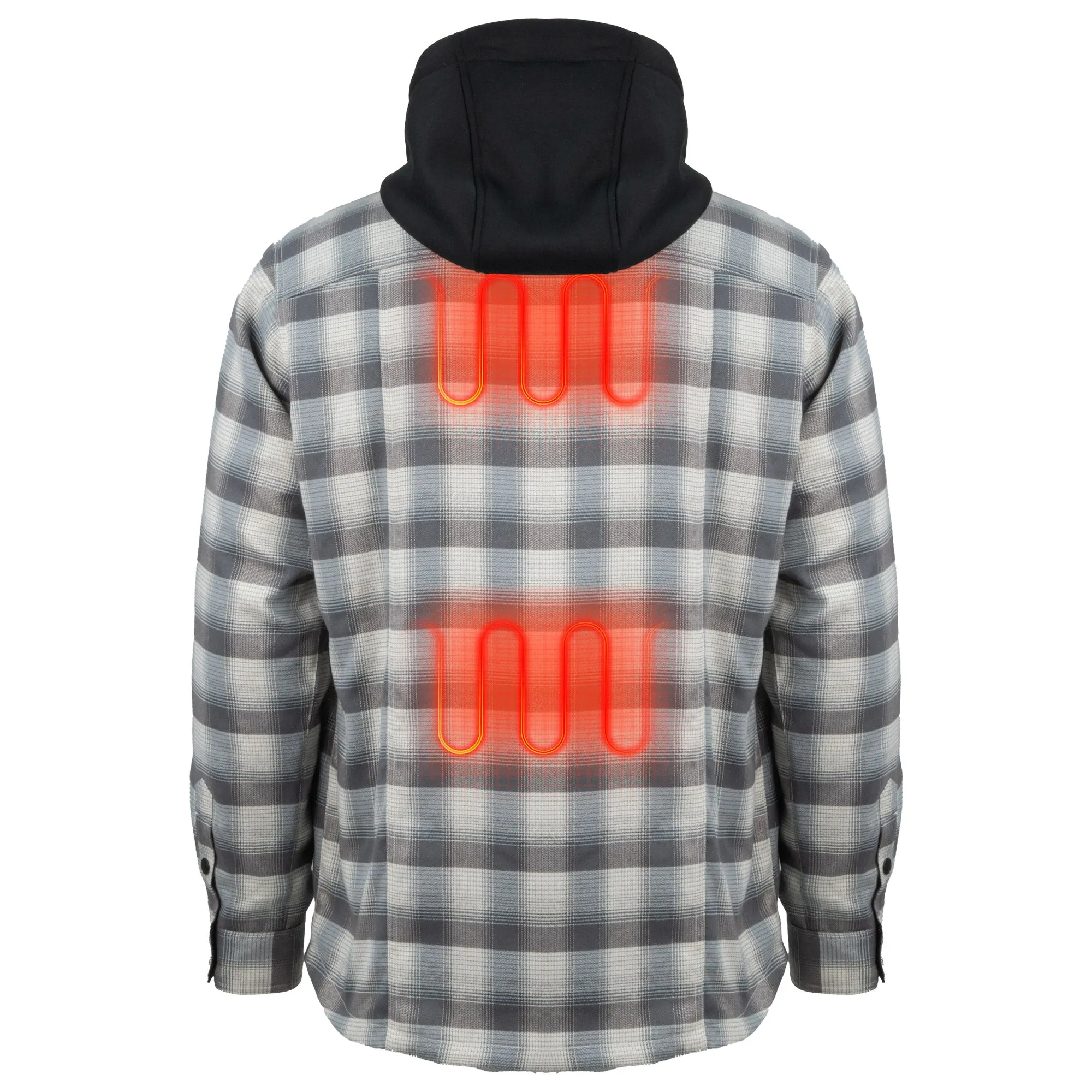 Flannel Hoodie Heated Jacket Men’s