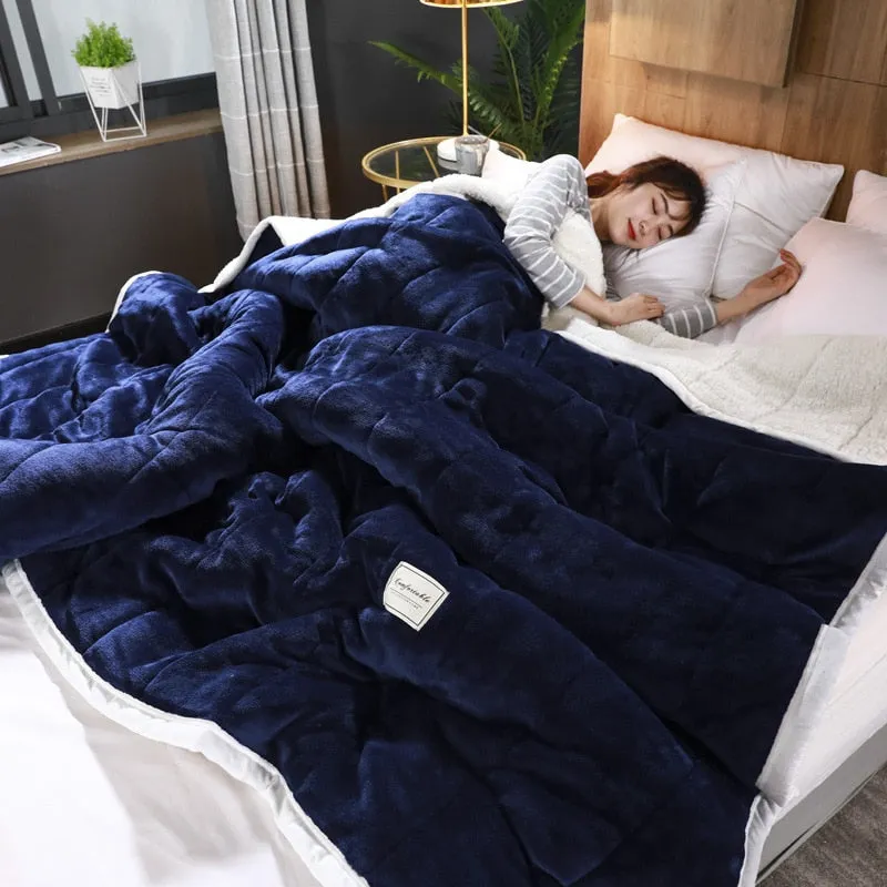 Fleece Soft Three Layer Warm Blanket