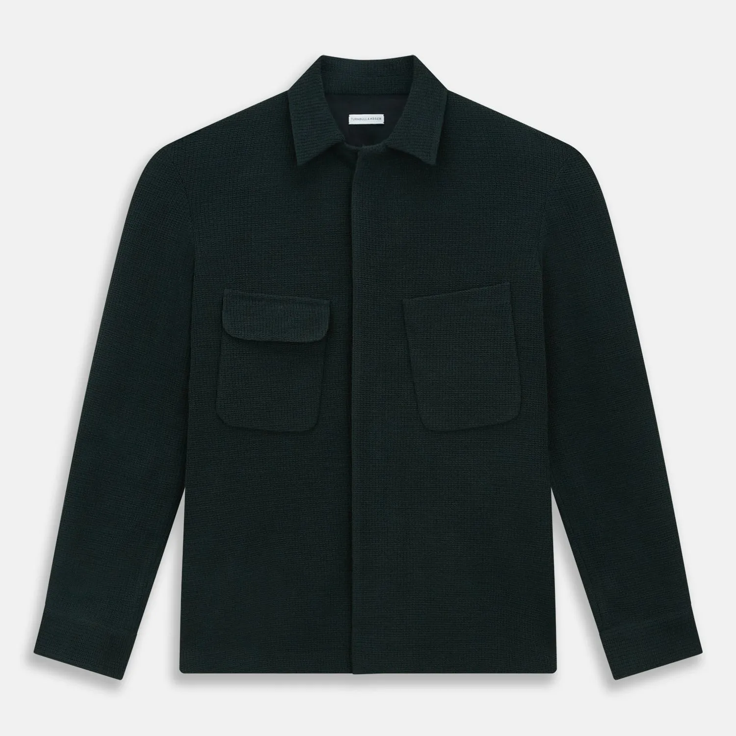 Forest Green Greenwich Knitted Overshirt