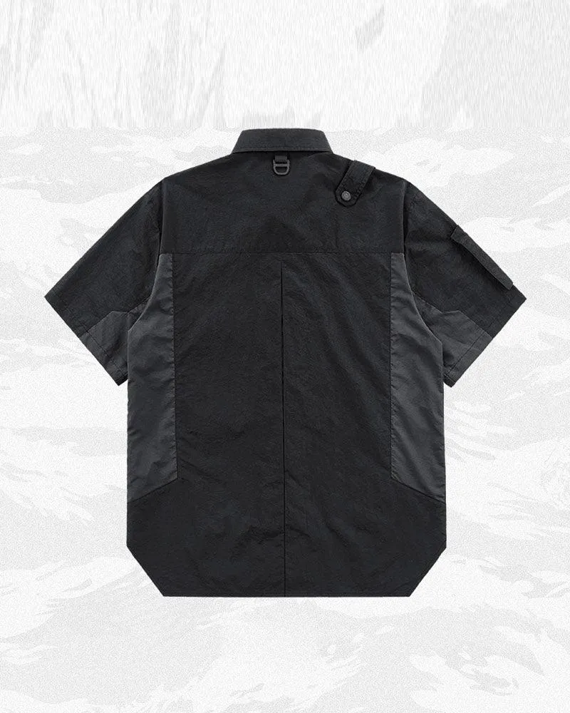 Functional Chest Bag Techwear Cargo Shirt