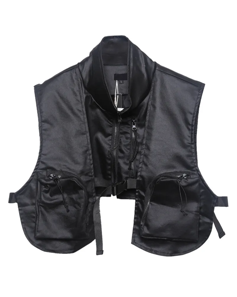 Functional Cropped Cargo Vest