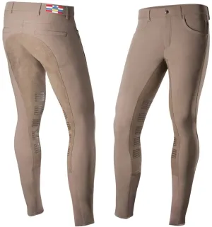 Horze Jackson Men's Functional Knee-Patch Breeches (Brown)