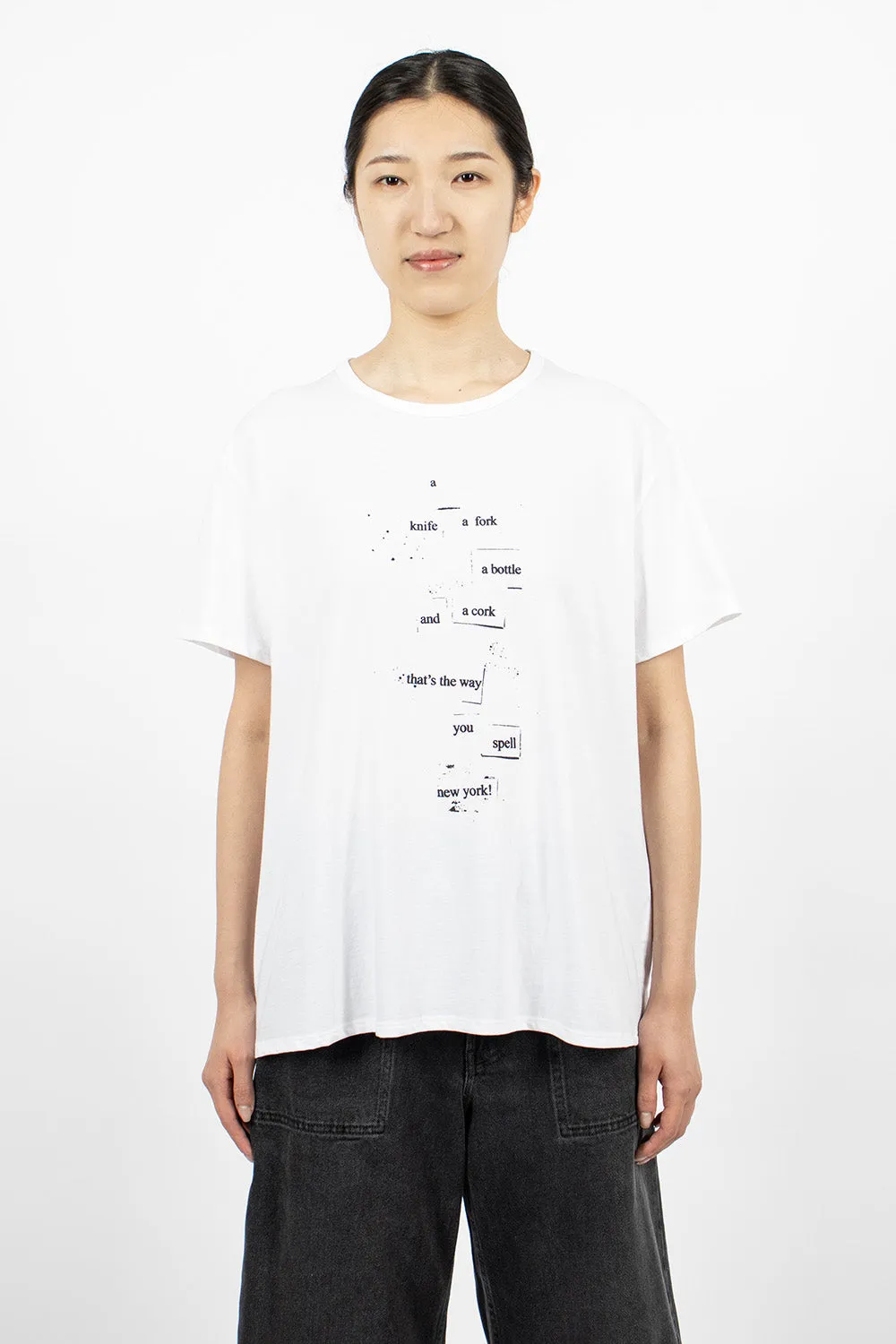 Knife Fork Man T-Shirt White