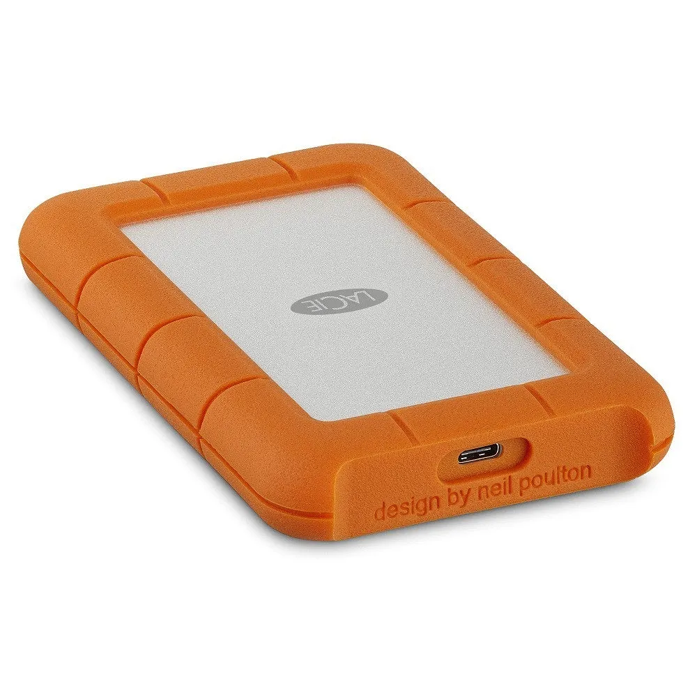 LaCie Rugged USB 3.1 Type-C Portable Hard Drive External Hard Disk External HDD Portable Drive (STFR2000800)(2TB)