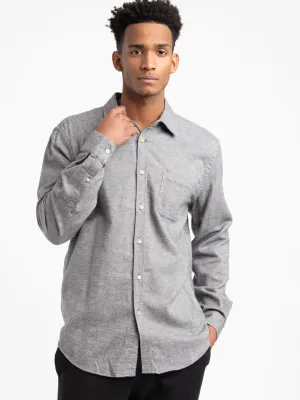 Light Grey Teca Flannel Shirt