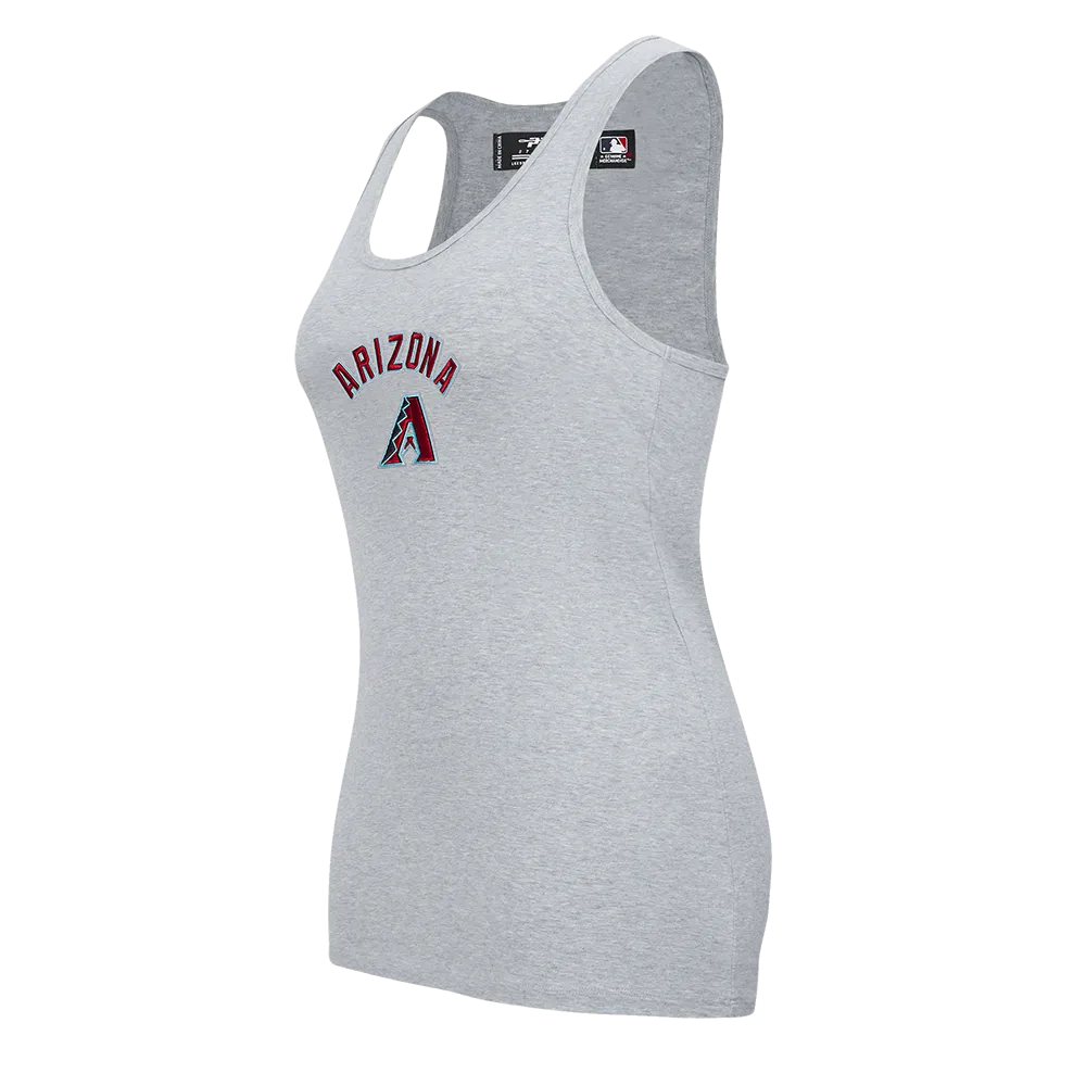 MLB ARIZONA DIAMONDBACKS CLASSIC WOMEN'S RELAXED FIT RACERBACK (HEATHER GREY)