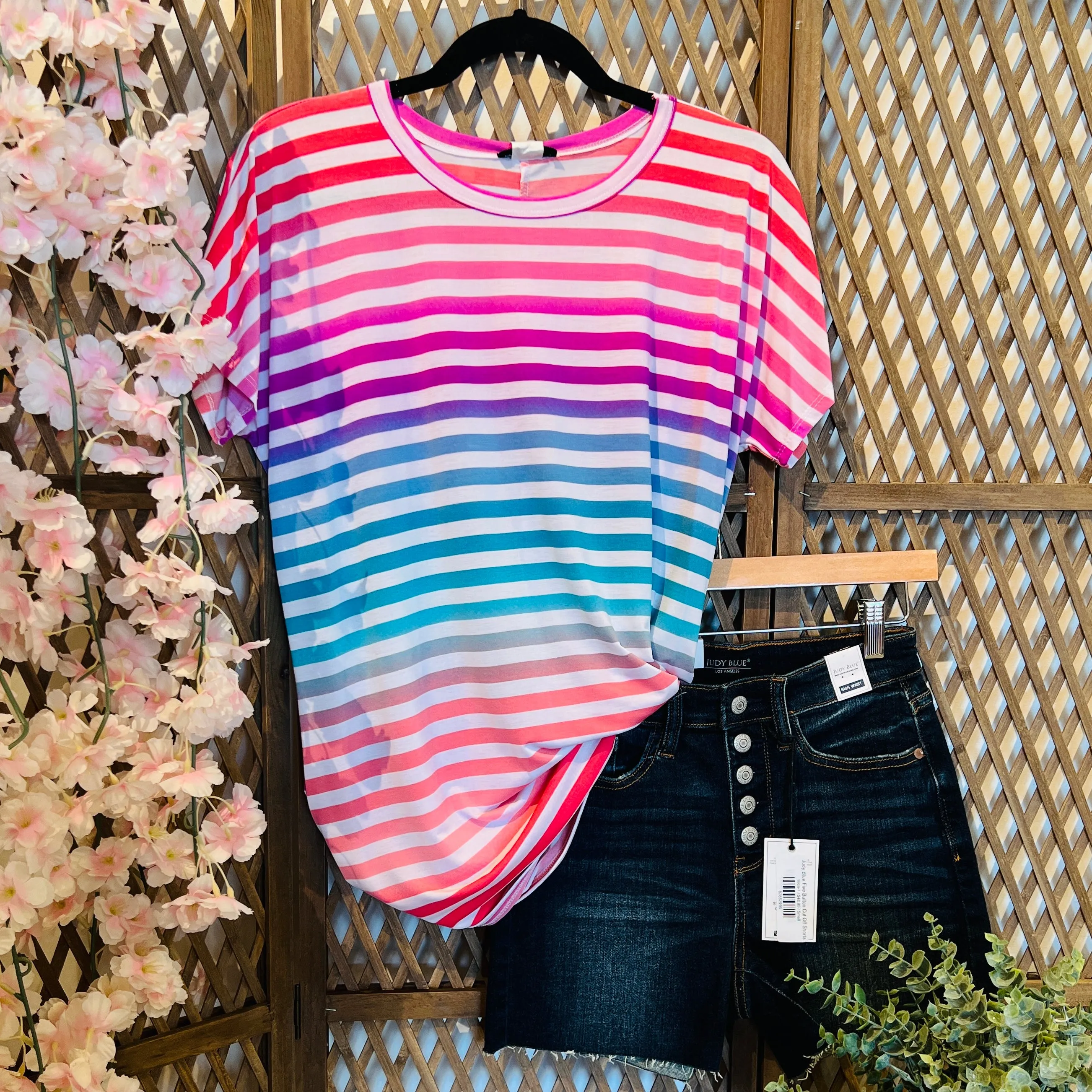 Multi-color Stripes Top