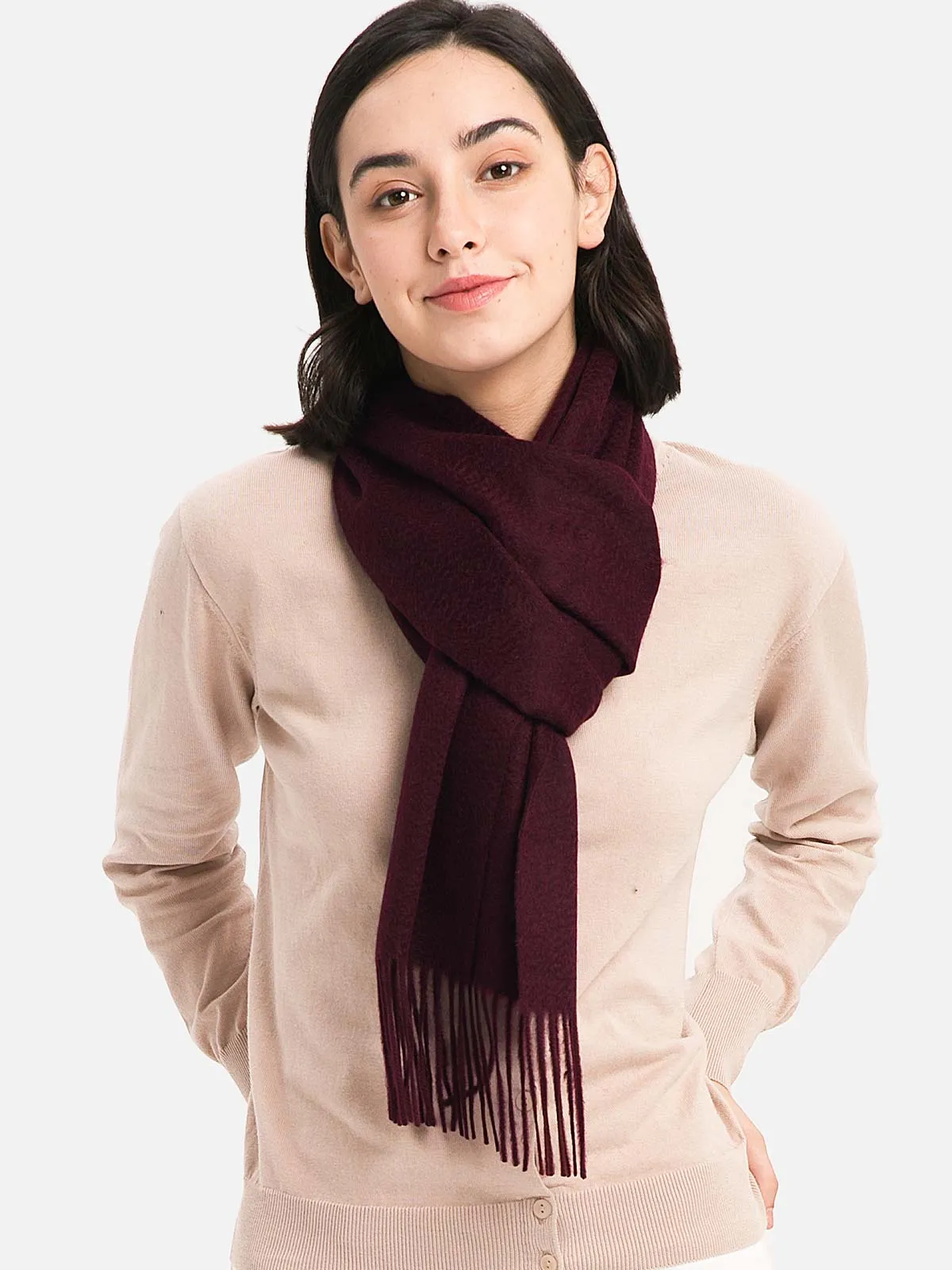 Purple Cashmere Scarf