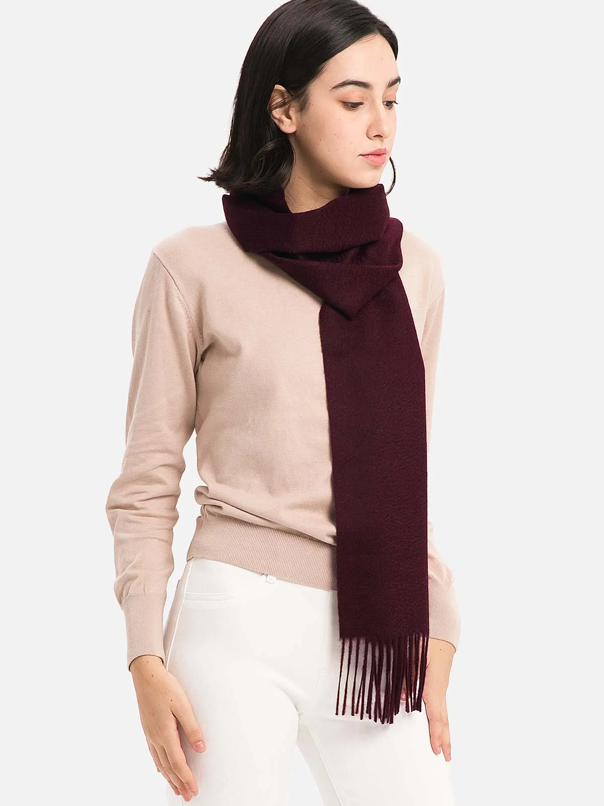 Purple Cashmere Scarf