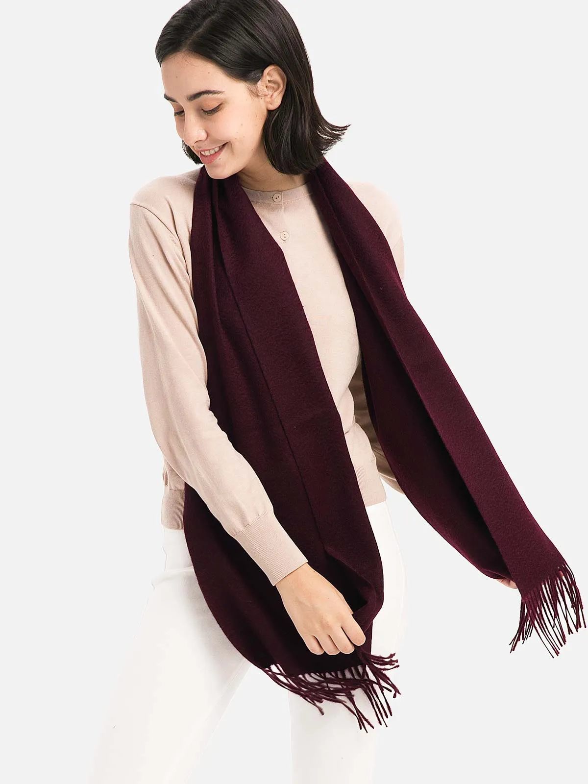 Purple Cashmere Scarf