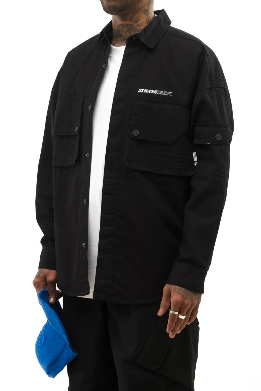 Ripstop Shacket // Black