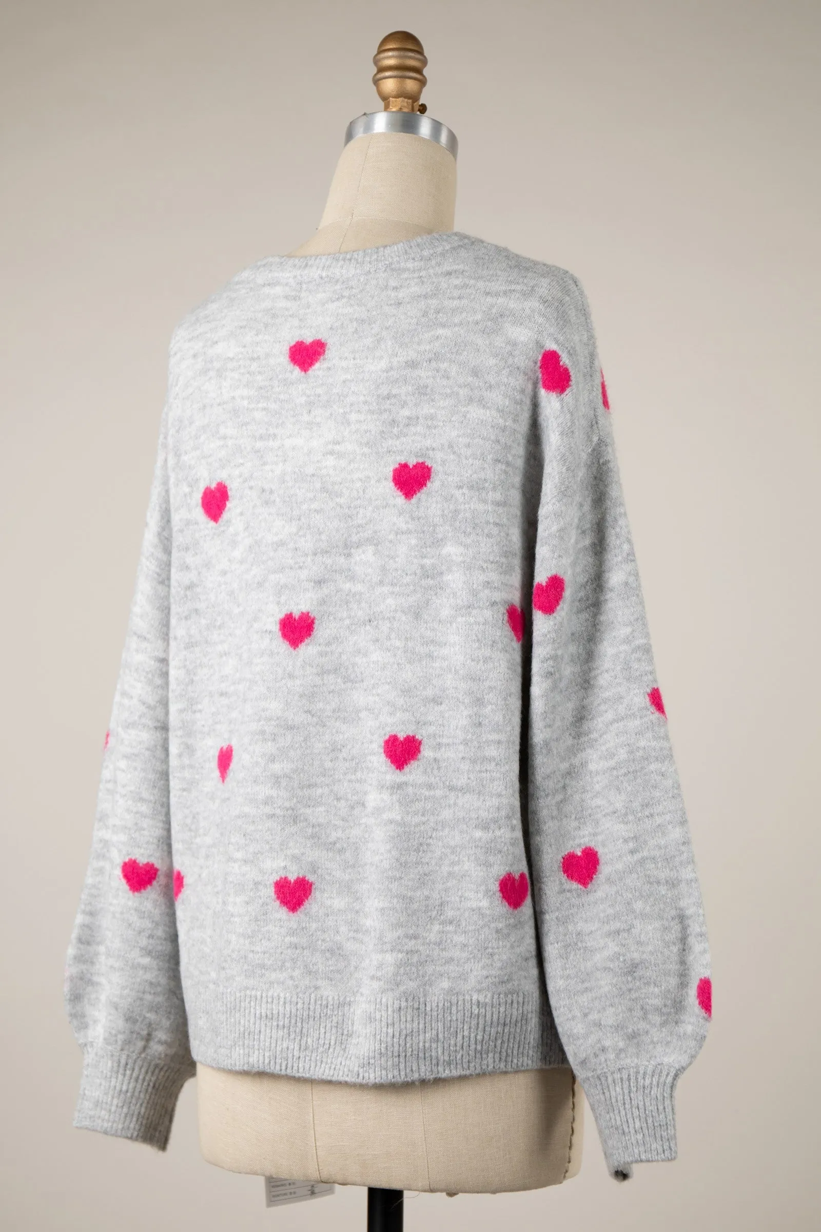 SCATTERED HEARTS SWEATER